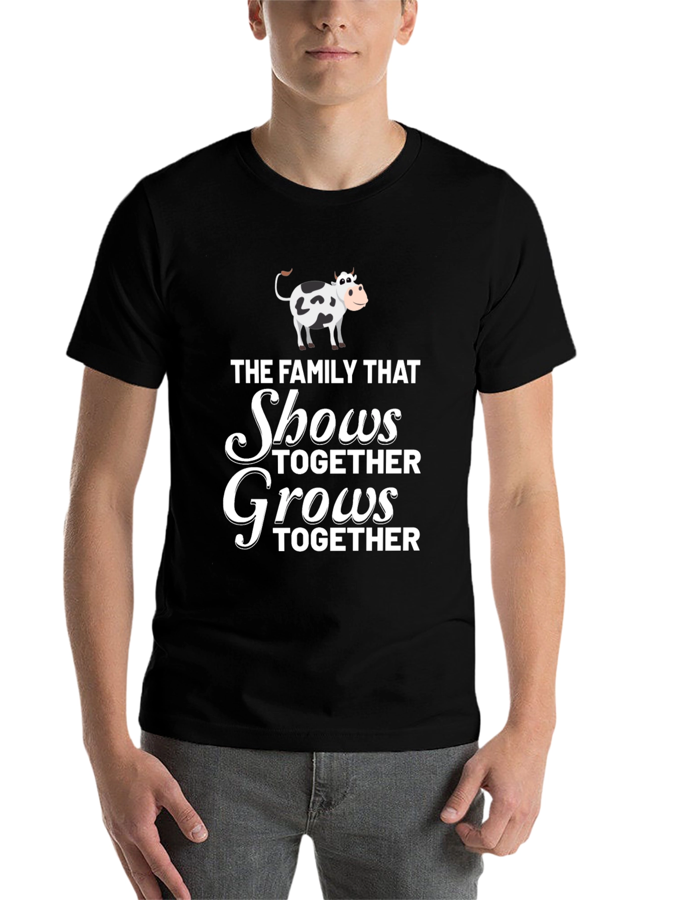 Black Family That Shows Together Grows Together T-Shirt view 7