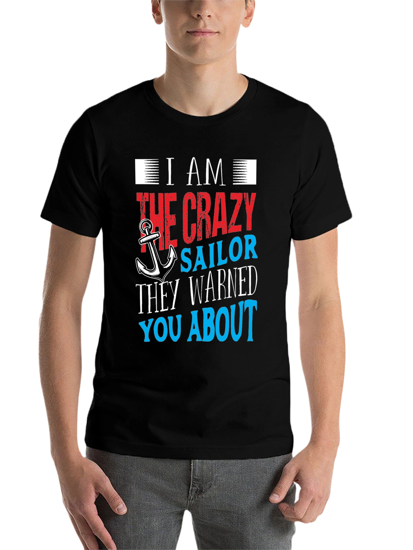 Black Crazy Sailor T-Shirt view 7