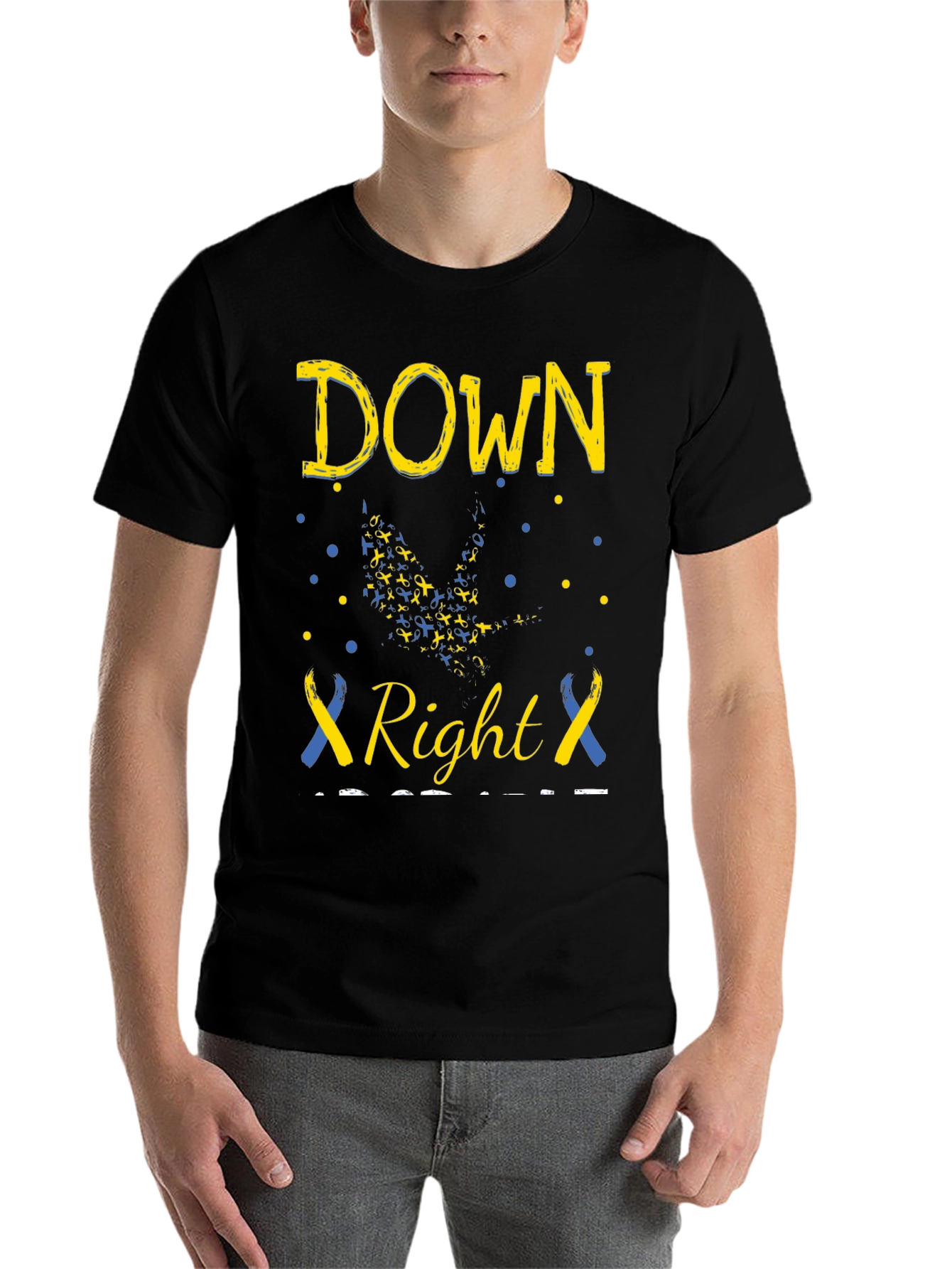 Black Down Right Perfect T-Shirt view 7