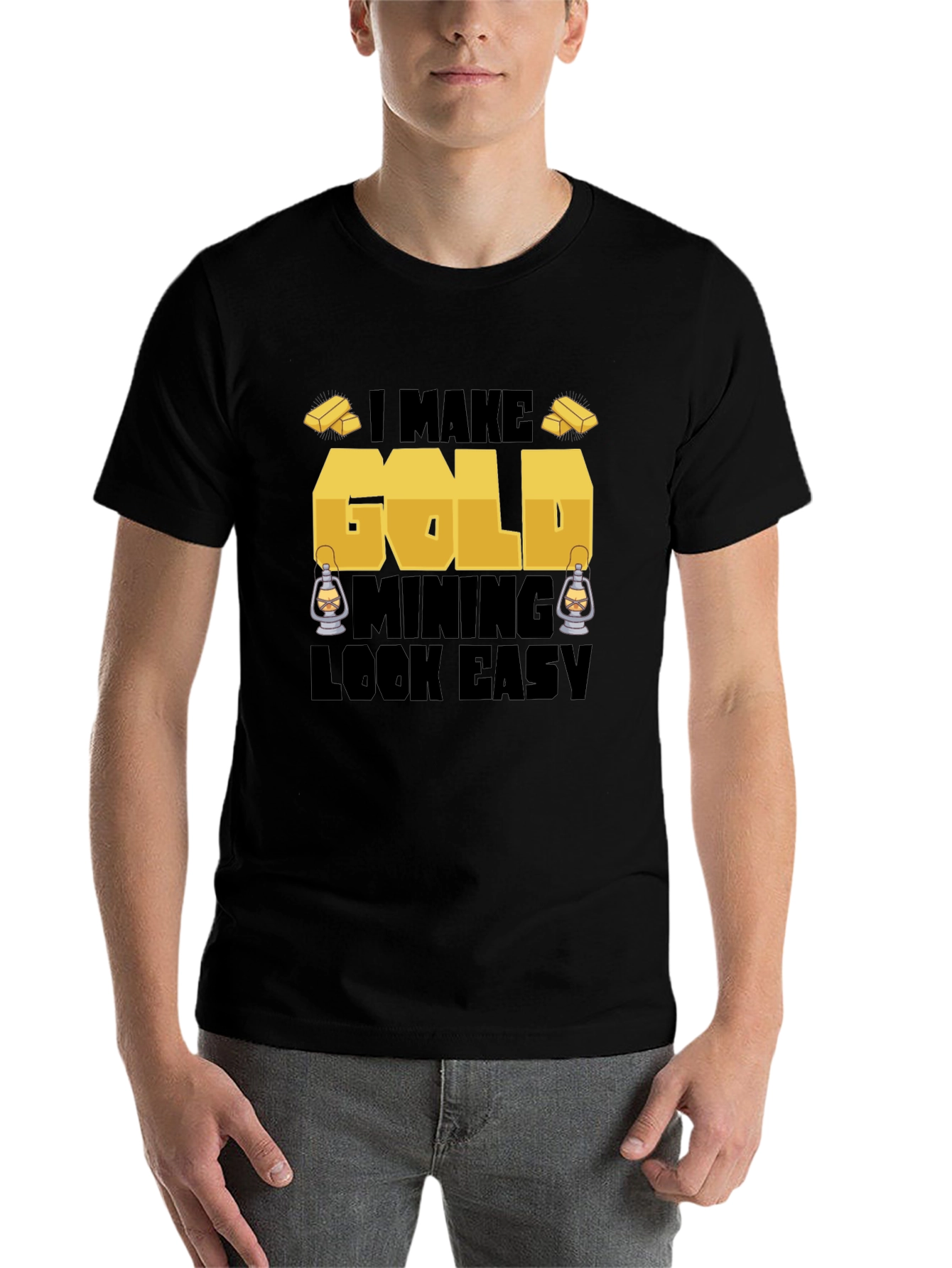 Black Gold Mining T-Shirt - Funny Miner Tee view 7