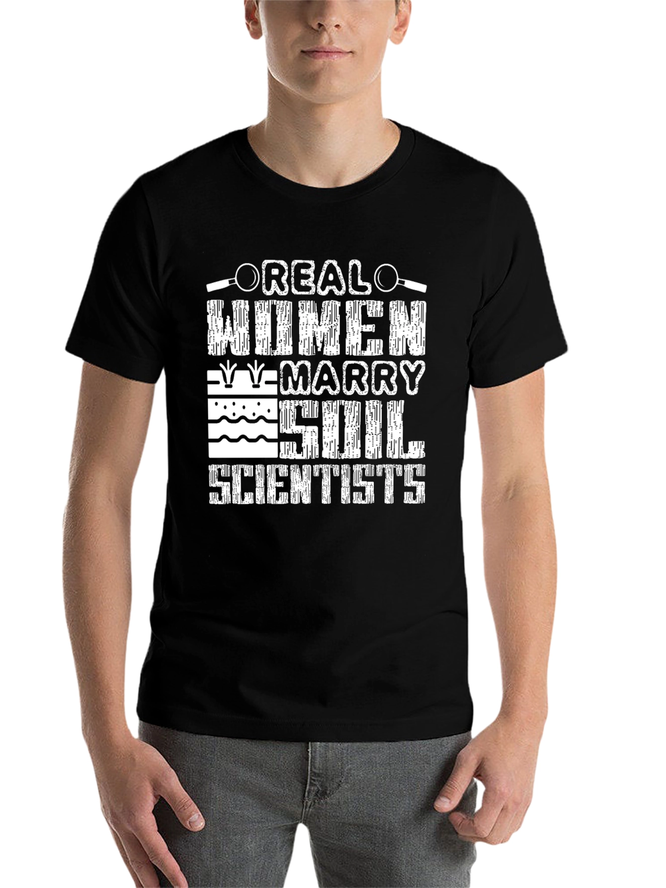 Black Real Women Marry Soil Scientists T-Shirt view 7
