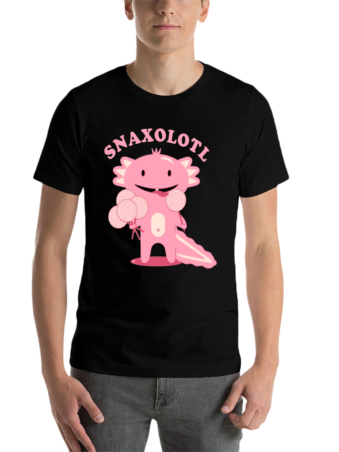 Snaxolotl T-Shirt - Cute Axolotl Candy Design - 7