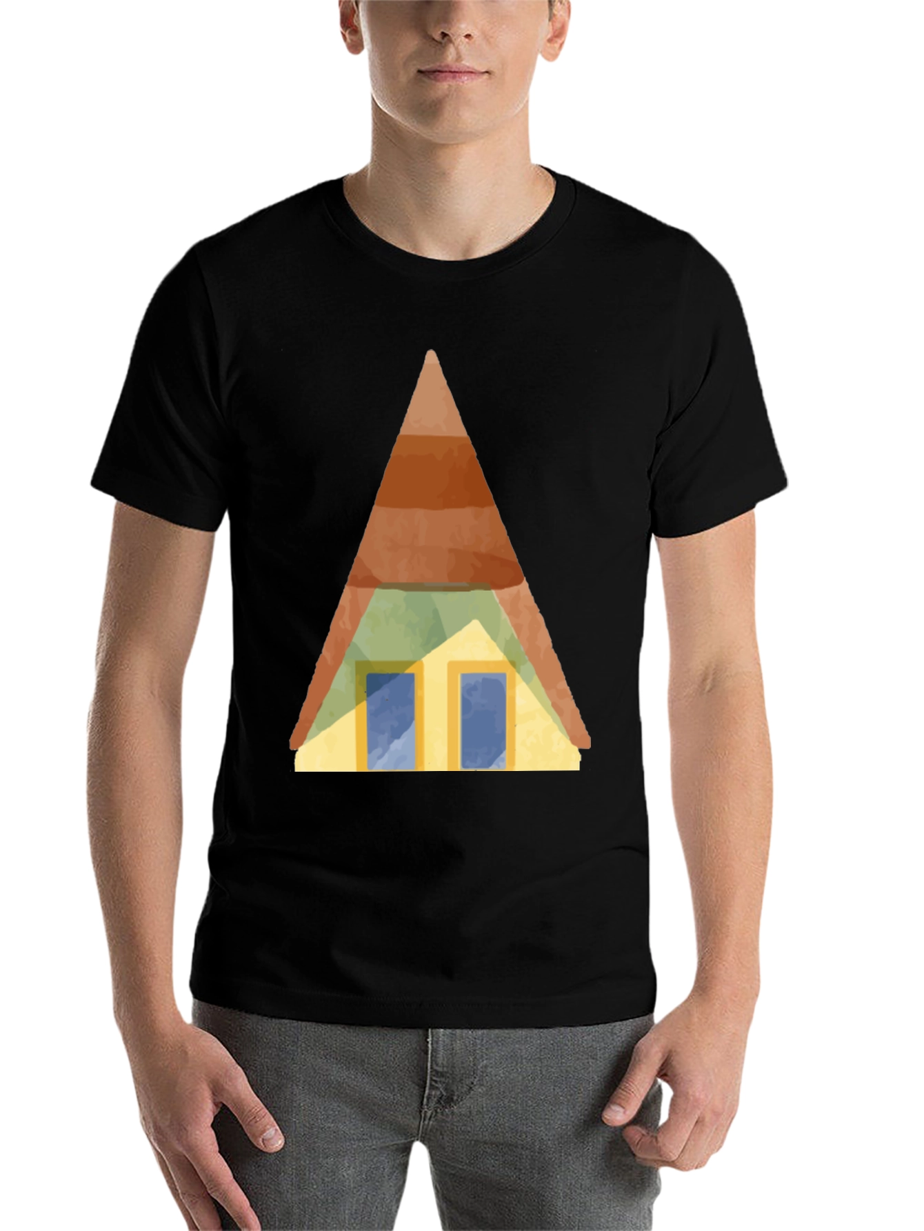 Black Cabin Graphic Tee - Stylish & Unique Design view 7
