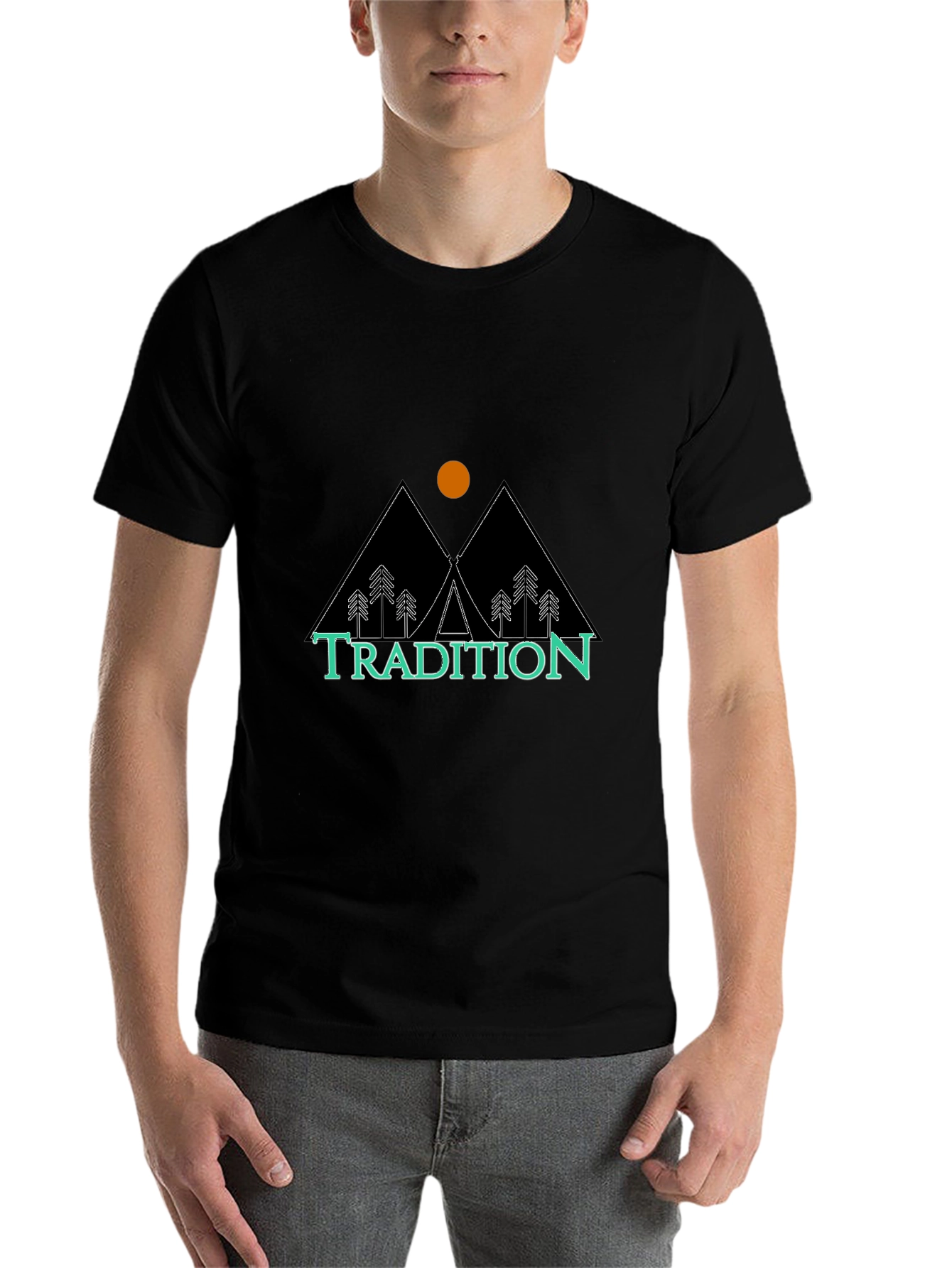 Black Tradition Graphic Tee - Outdoor Adventure Style view 7