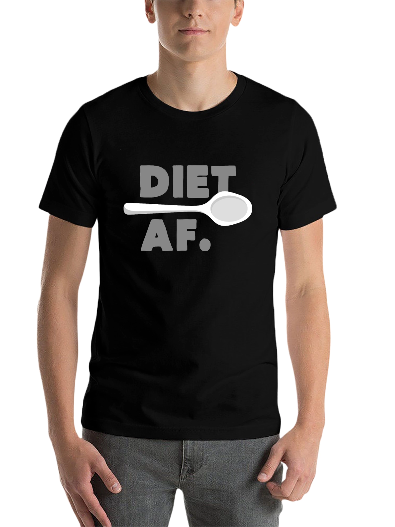 Black Diet AF Graphic T-Shirt view 7