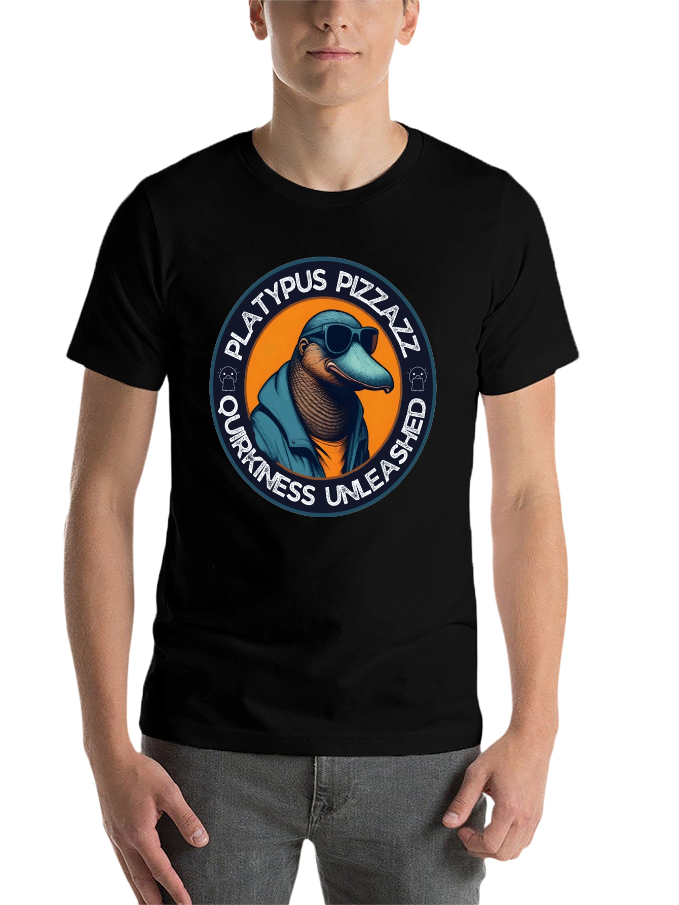 Black Platypus Pizzazz T-Shirt - Quirky & Unleashed view 7