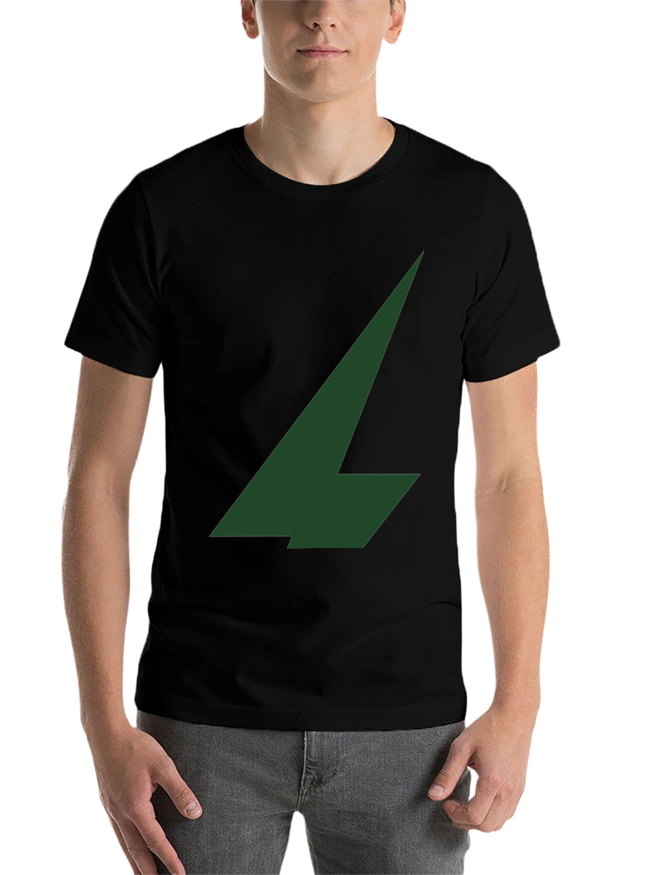 Black Emerald Arrow Graphic Tee - Stylish Menswear view 7