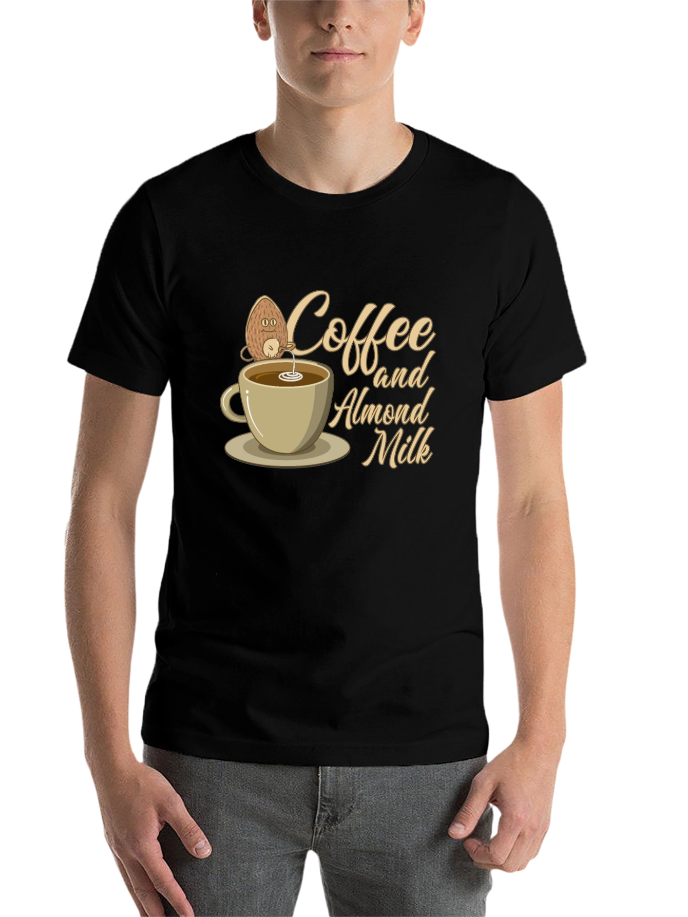 Coffee & Almond Milk Graphic T-Shirt - 7