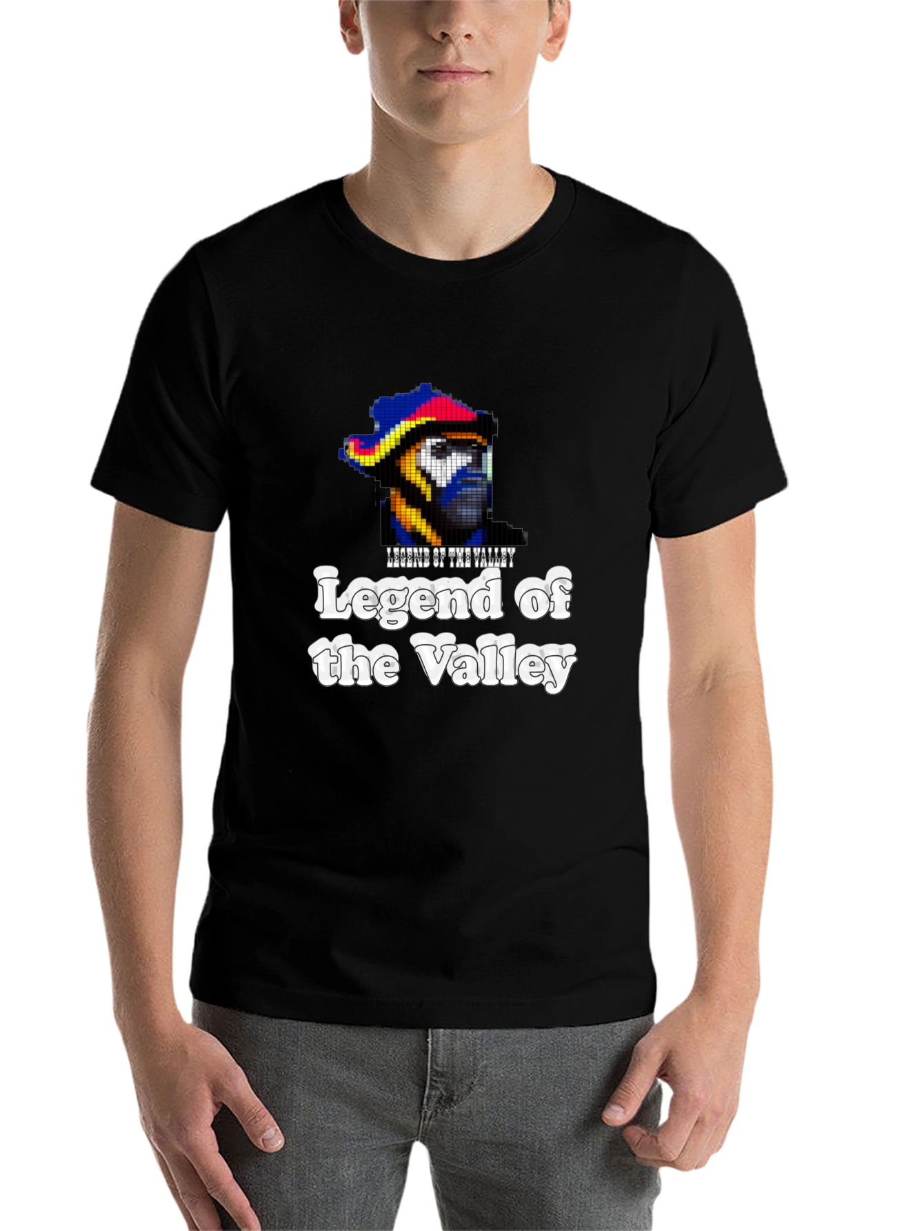 Black Legend of the Valley Graphic T-Shirt - Black view 7