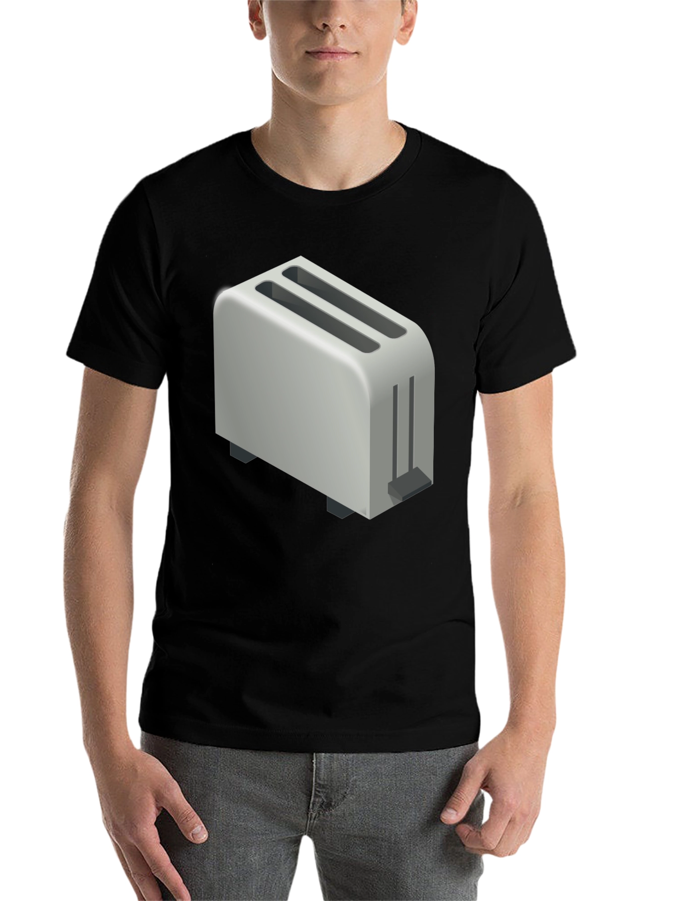 Black Toaster Graphic T-Shirt - Novelty Tee for Bread Lovers view 7