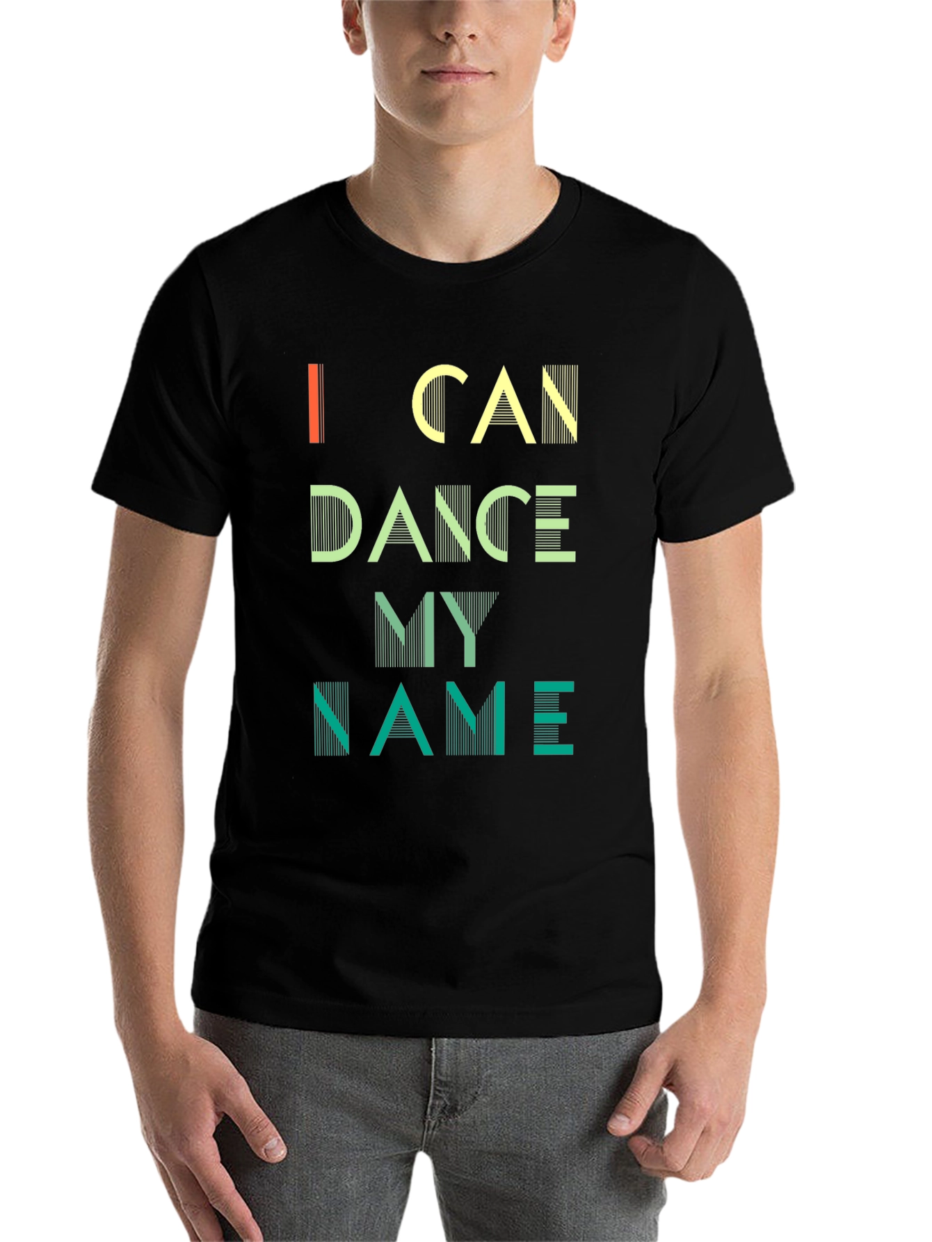 Black I Can Dance My Name Graphic Tee - Unique Design view 7