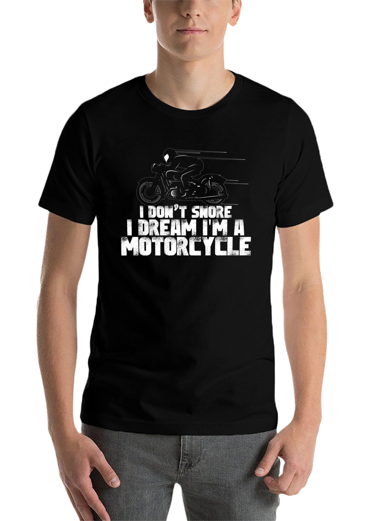 Black Motorcycle Dream T-Shirt - Funny Biker Tee view 7