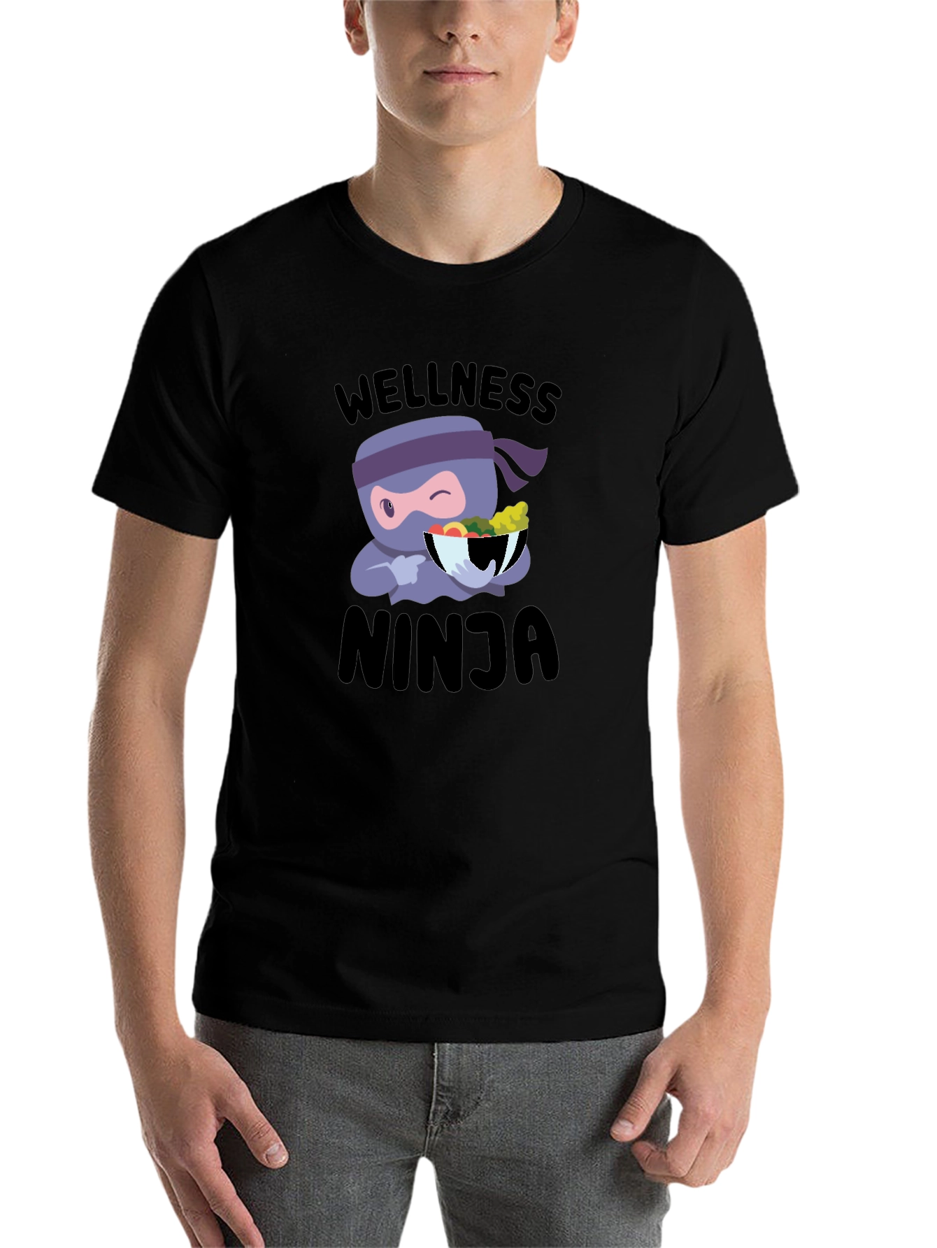 Black Wellness Ninja Black T-Shirt view 7