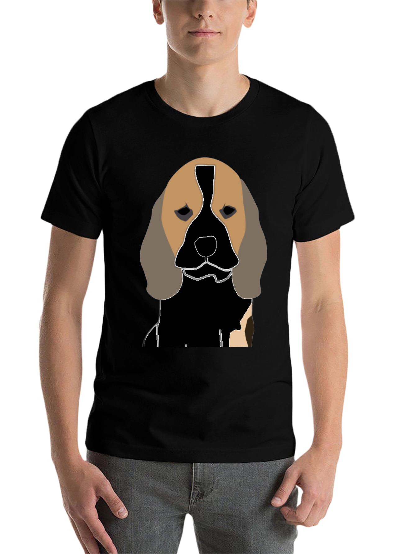 Black Dog Graphic Tee - Unique Canine Design view 7