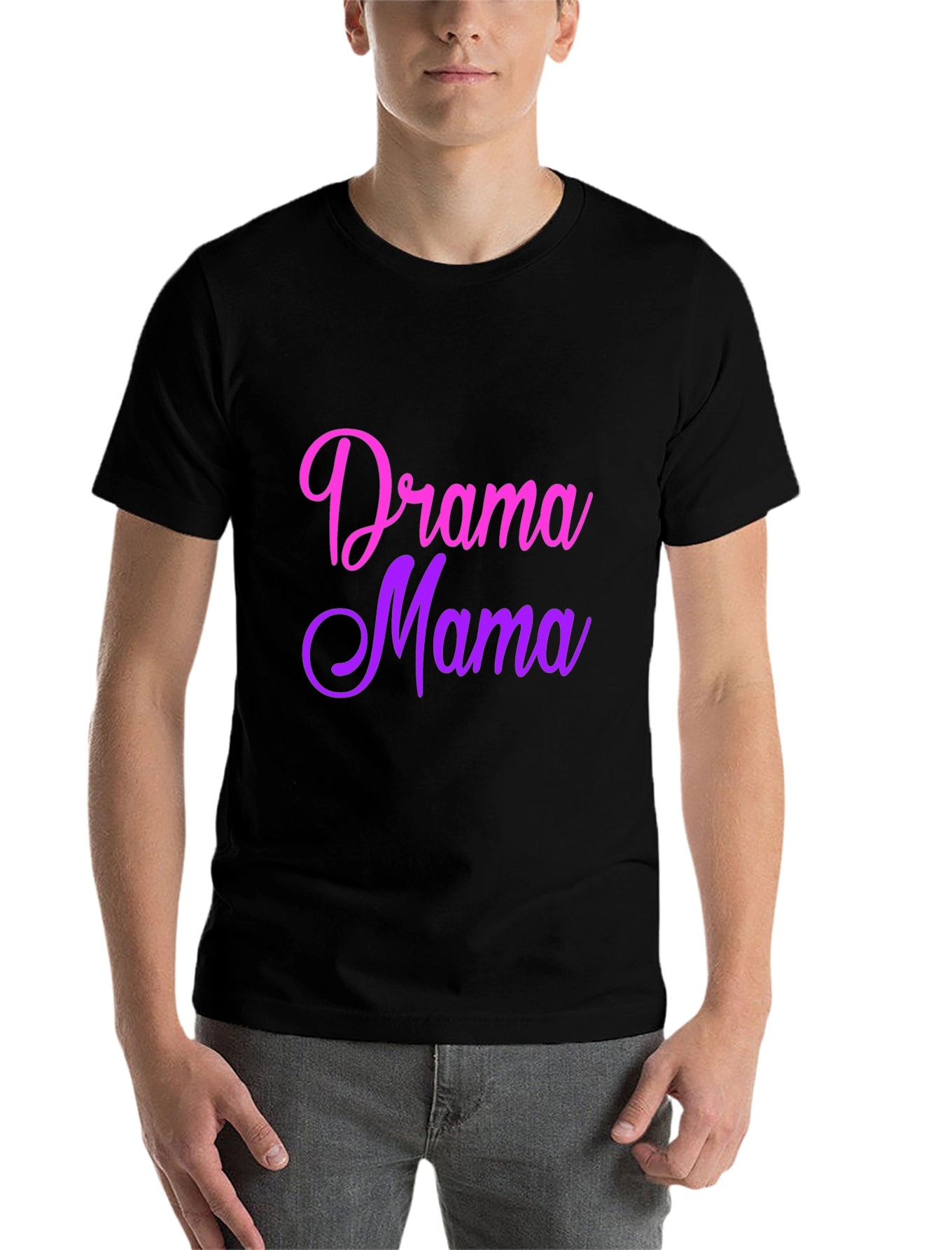 Black Drama Mama Ombre Graphic Tee view 7