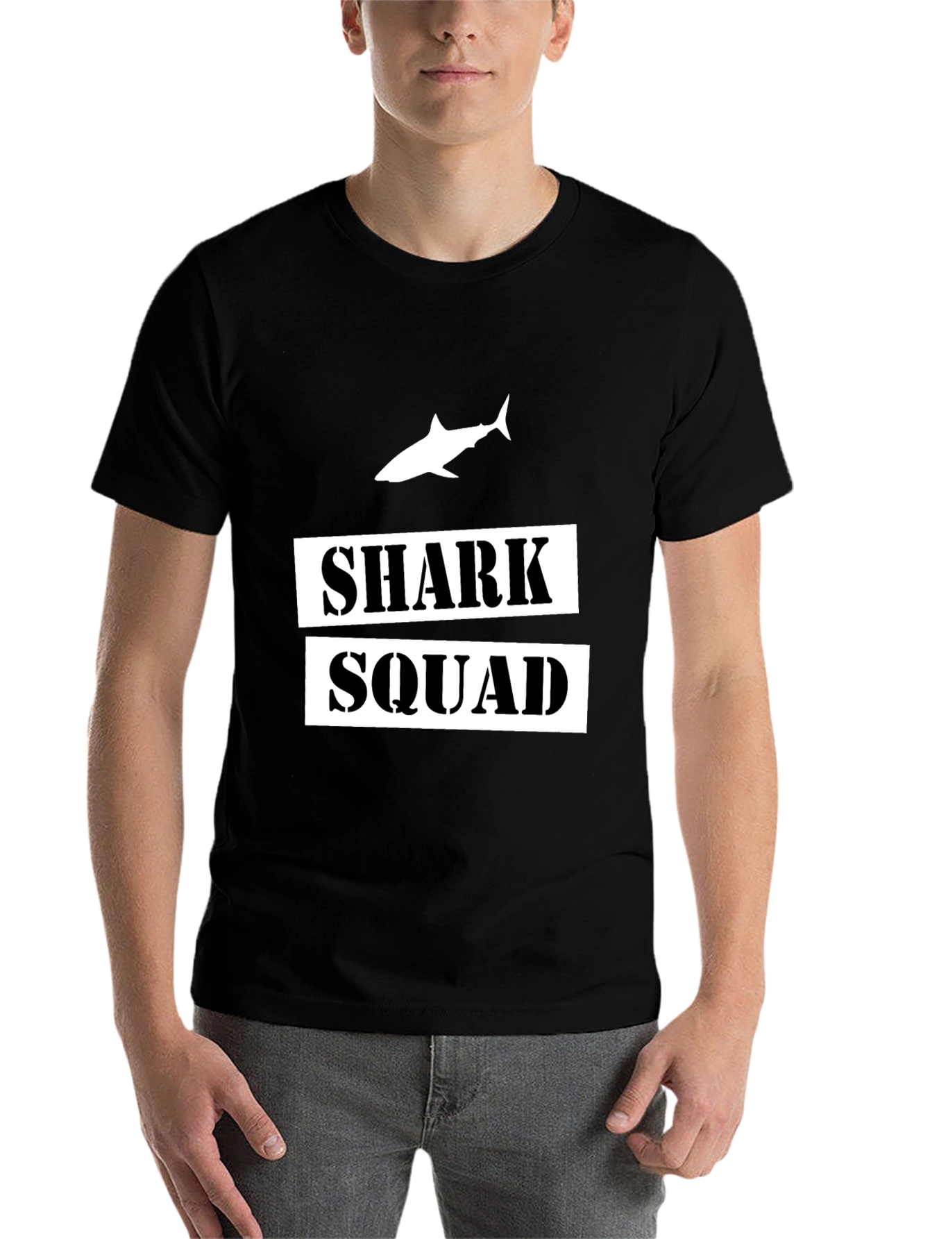 Black Shark Squad Graphic T-Shirt - Black view 7