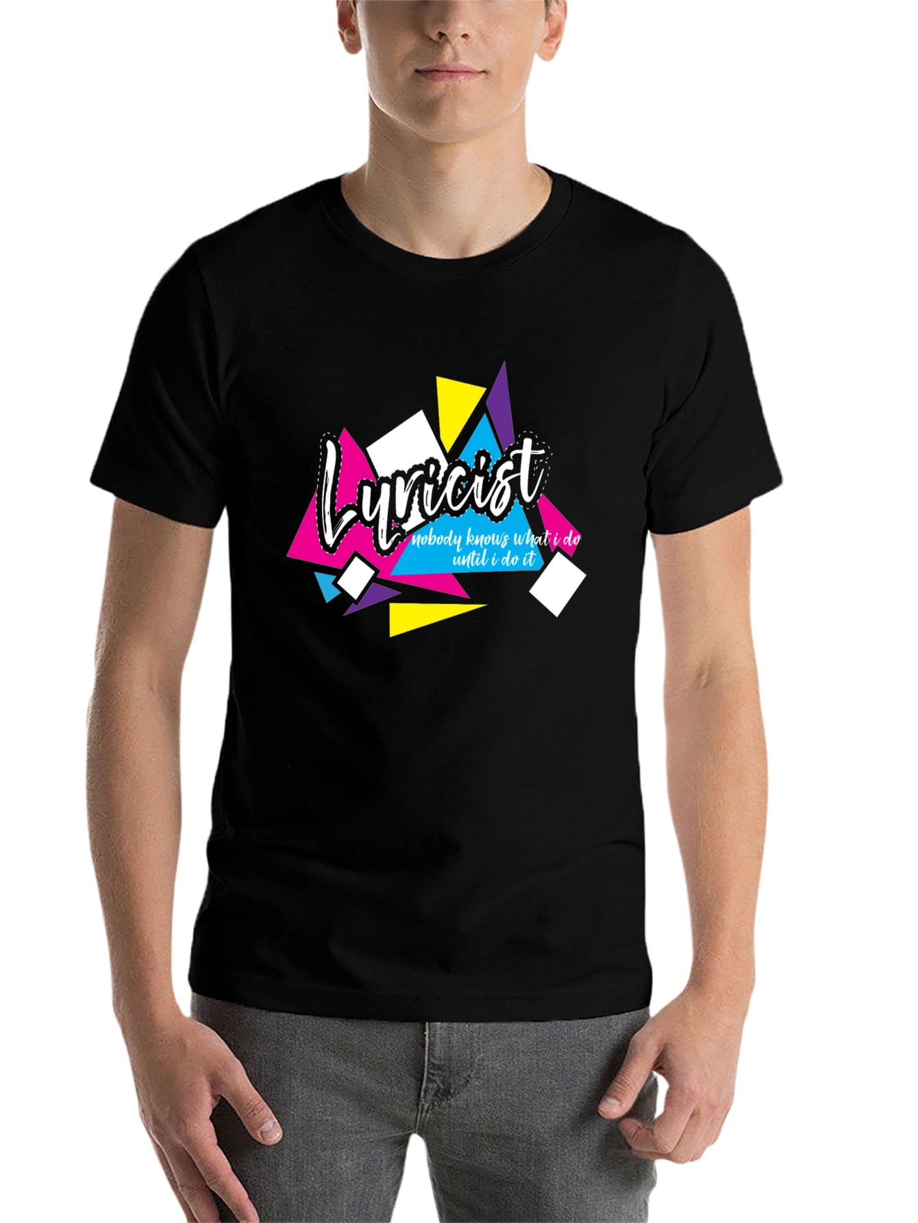 Lyricist Graphic Tee - Nobody Knows What I Do Black T-Shirt - 7