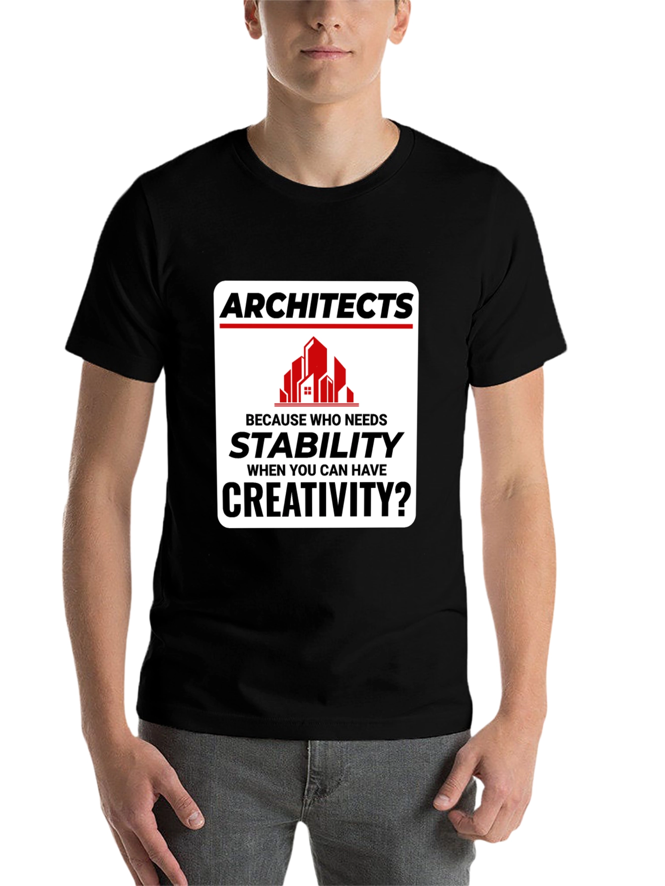 Black Architects Creativity T-Shirt - Stability vs. Creativity view 7
