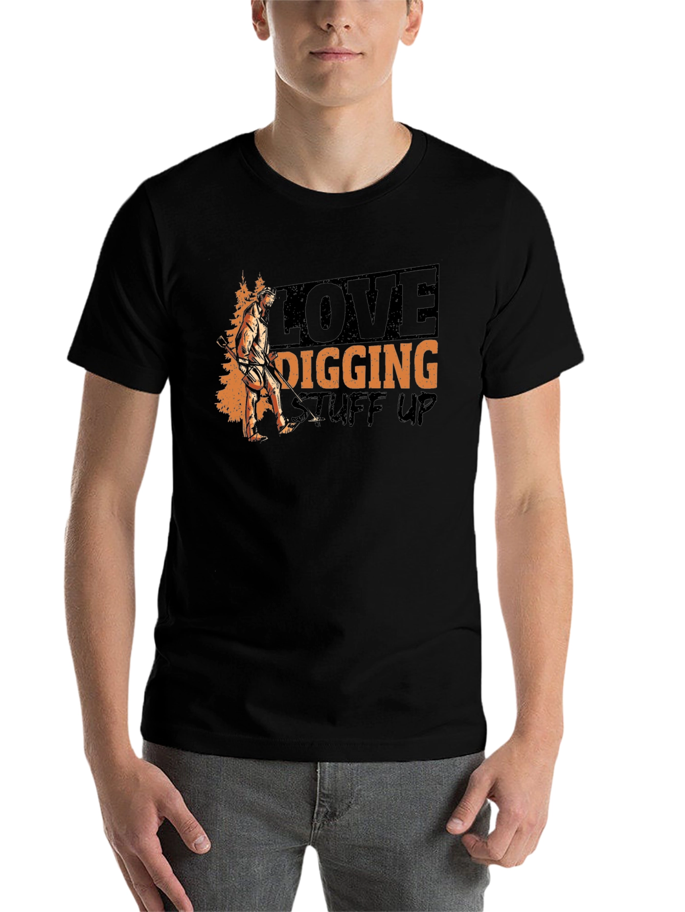 Black Love Digging Stuff Up T-Shirt view 7