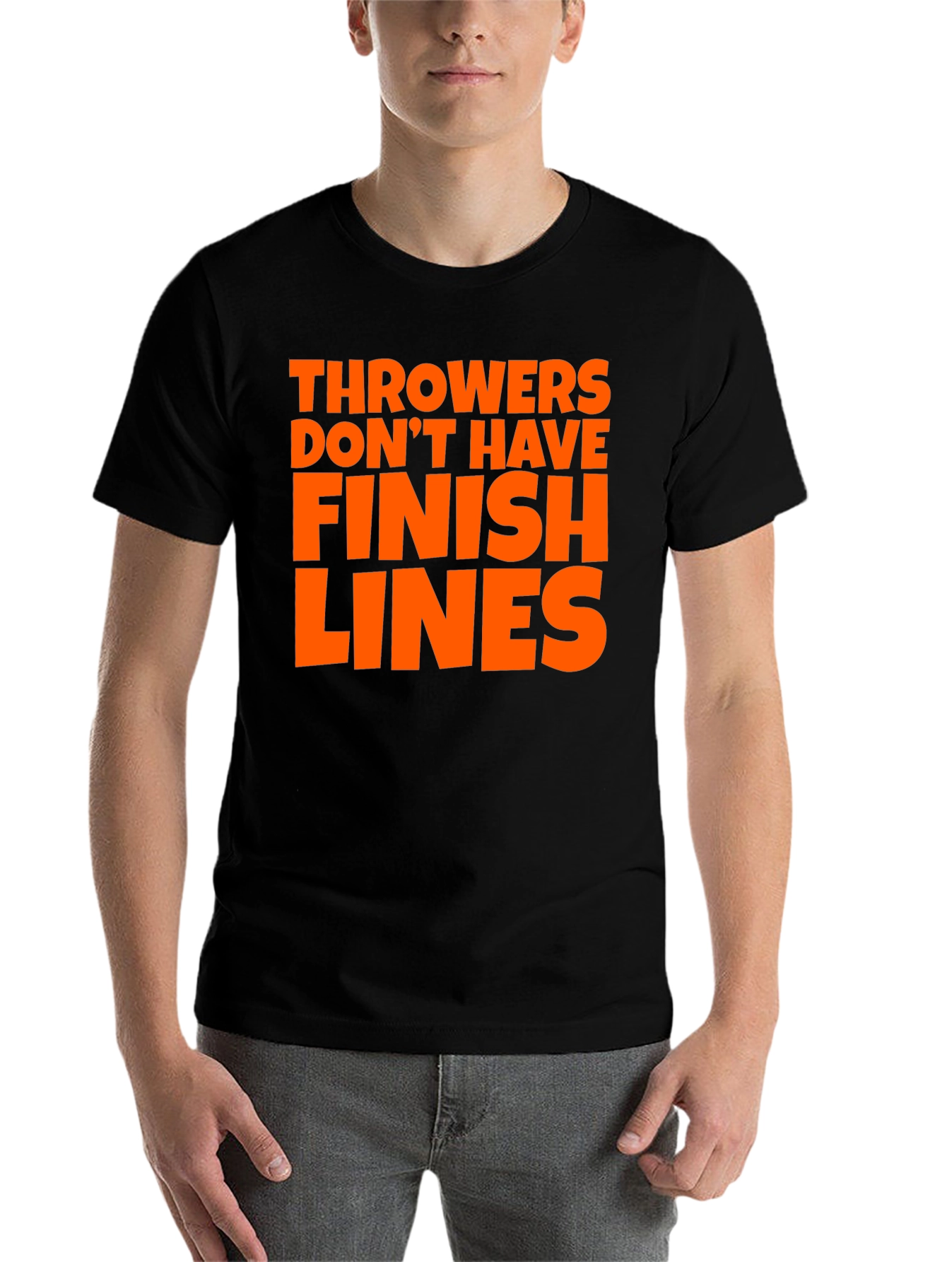 Black Throwers Don't Have Finish Lines T-Shirt view 7