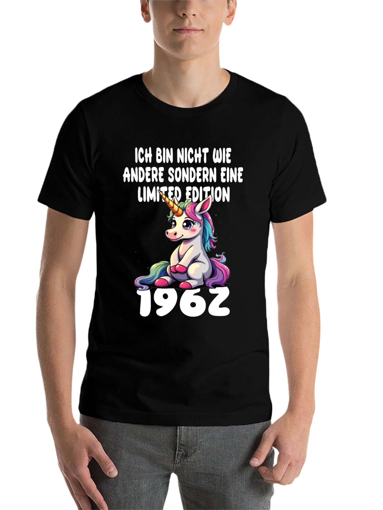Black Limited Edition Unicorn 1962 T-Shirt view 7