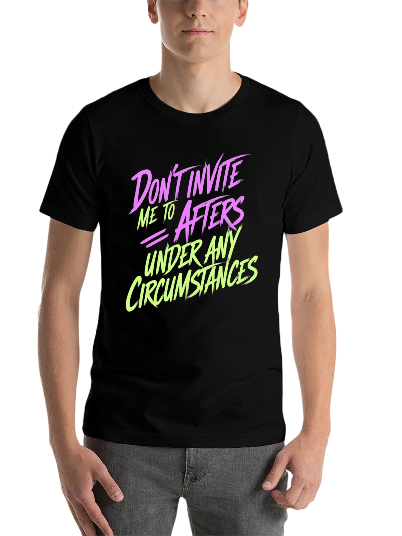 Black Don't Invite Me to Afters Graphic Tee view 7