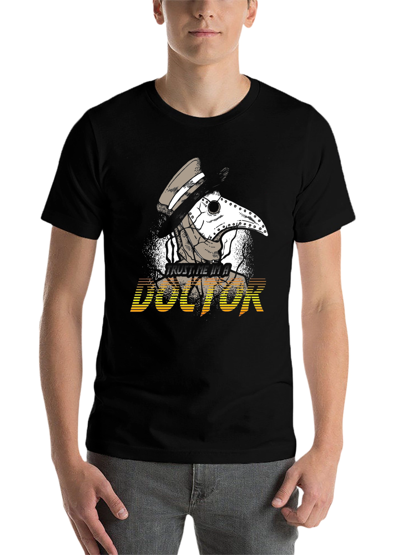 Plague Doctor Graphic T-Shirt - Trust Me, I'm A Doctor - 7