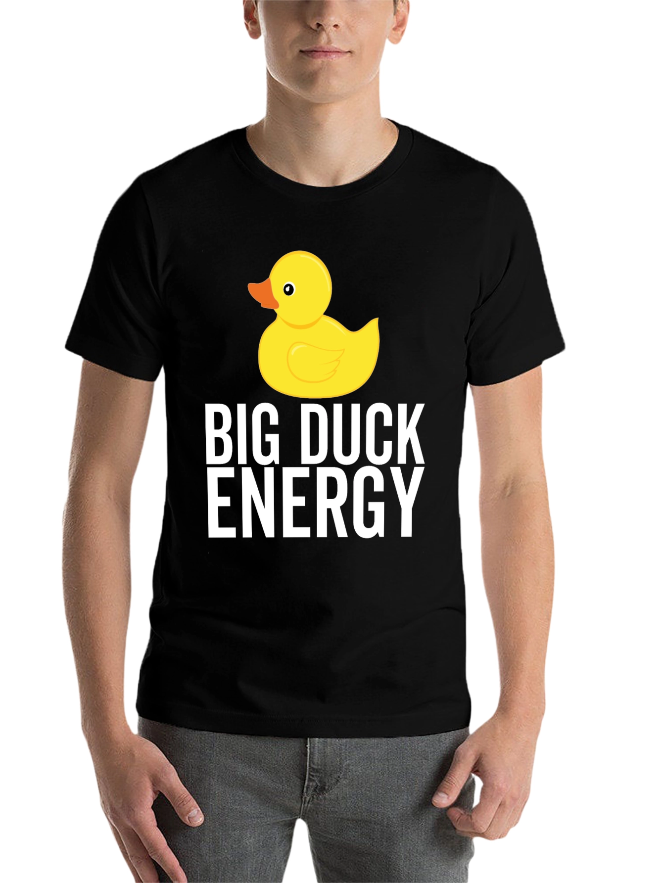 Black Big Duck Energy T-Shirt - Funny & Stylish Tee view 7