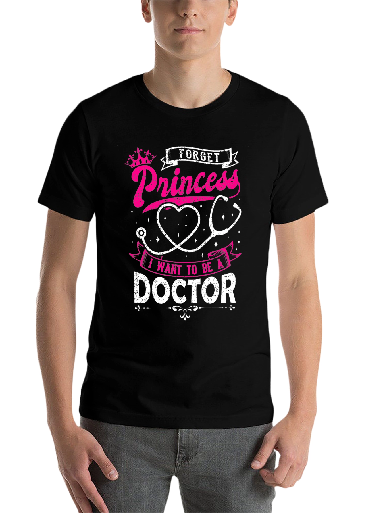 Future Doctor T-Shirt - Forget Princess, Be a Doctor Tee - 7