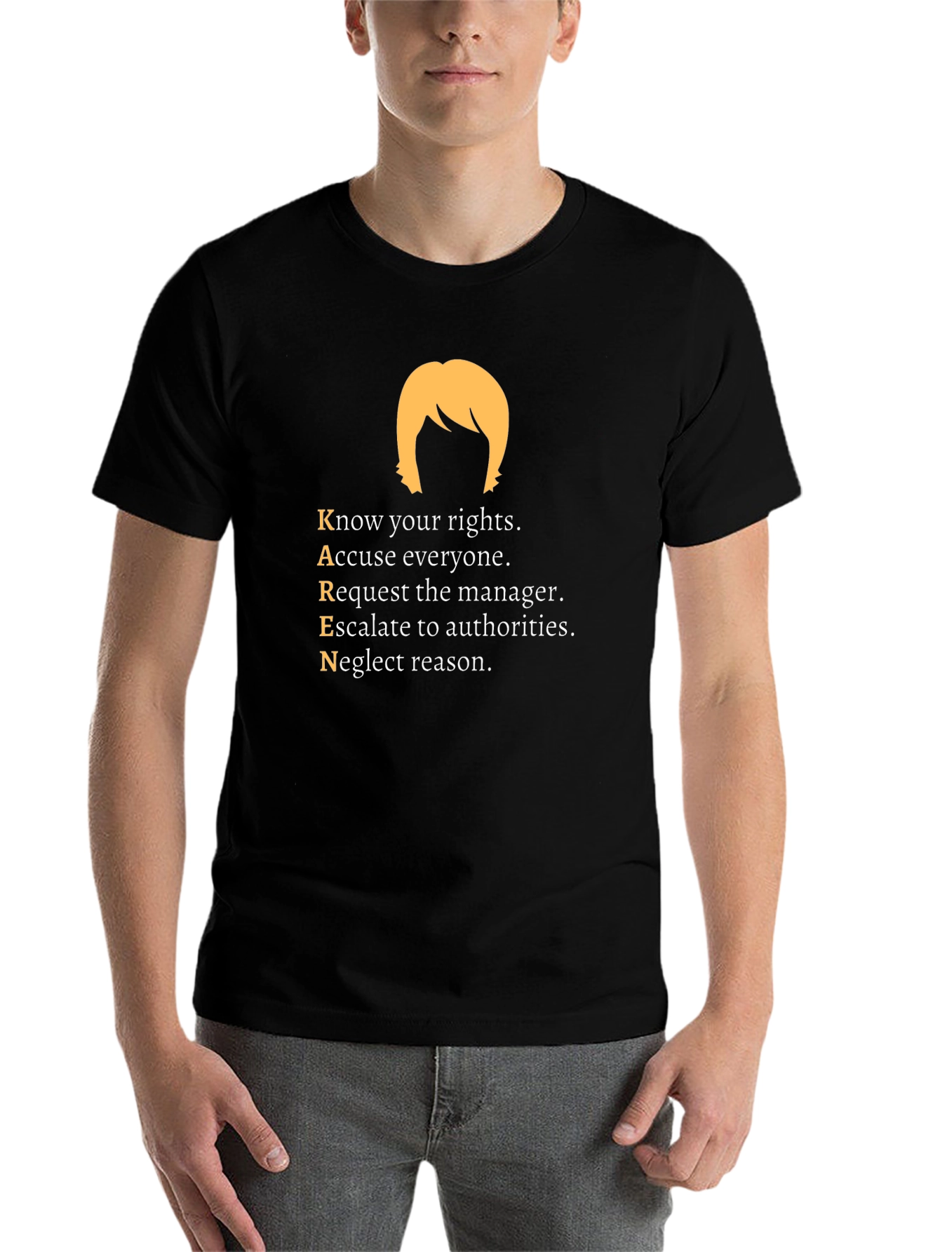 Black KAREN Definition T-Shirt, Novelty Funny Tee view 7