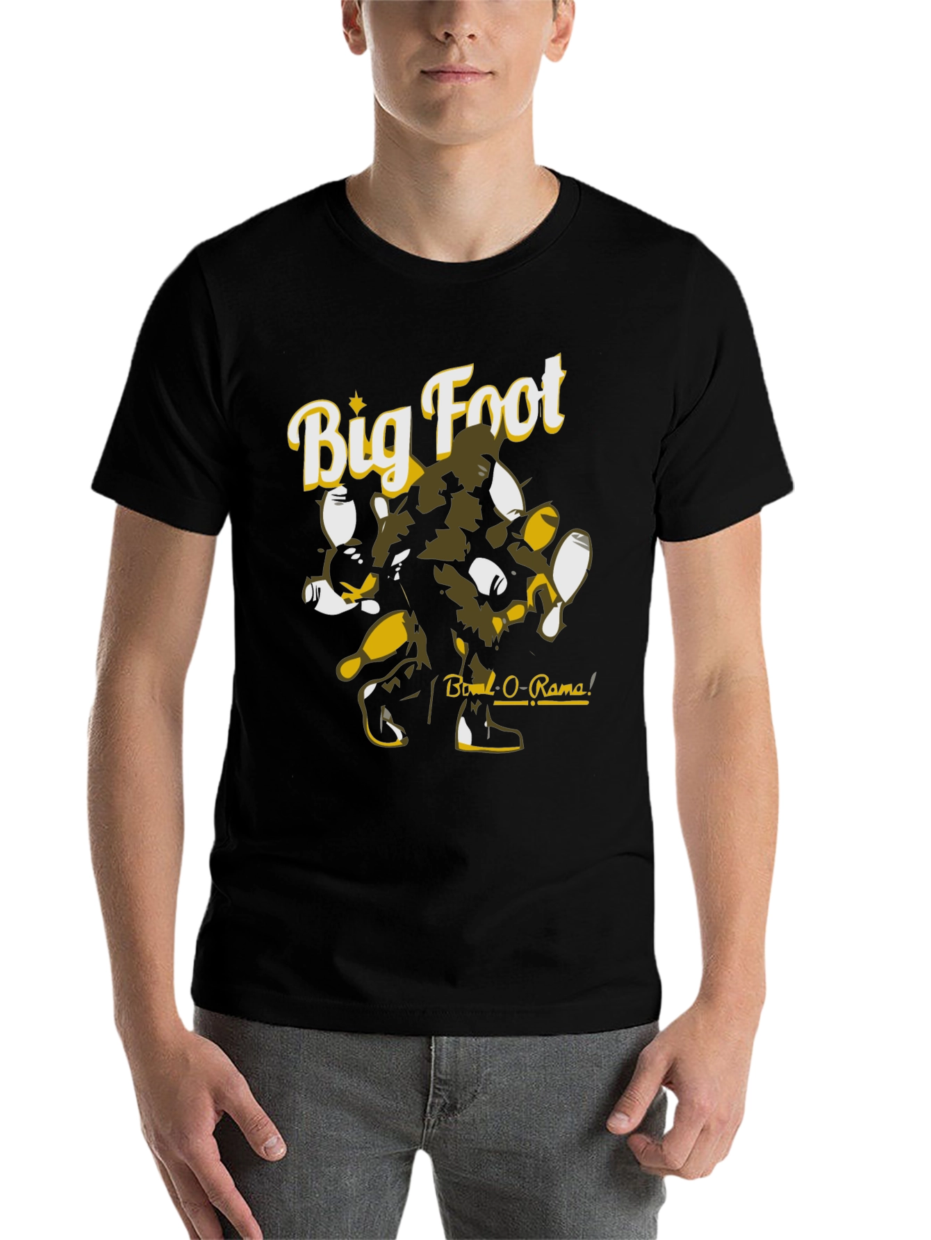 Black Big Foot Bowl-O-Rama Black Graphic Tee view 7