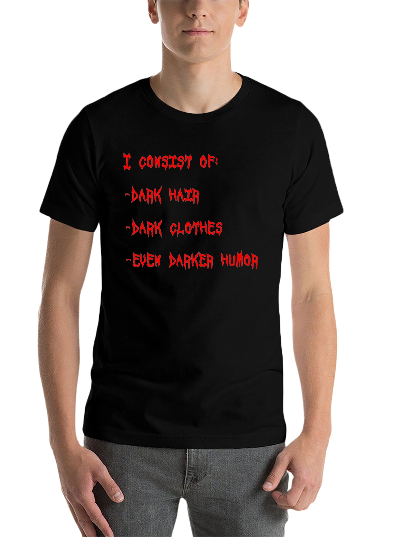 Black Humorous Dark T-Shirt - I Consist Of... view 7