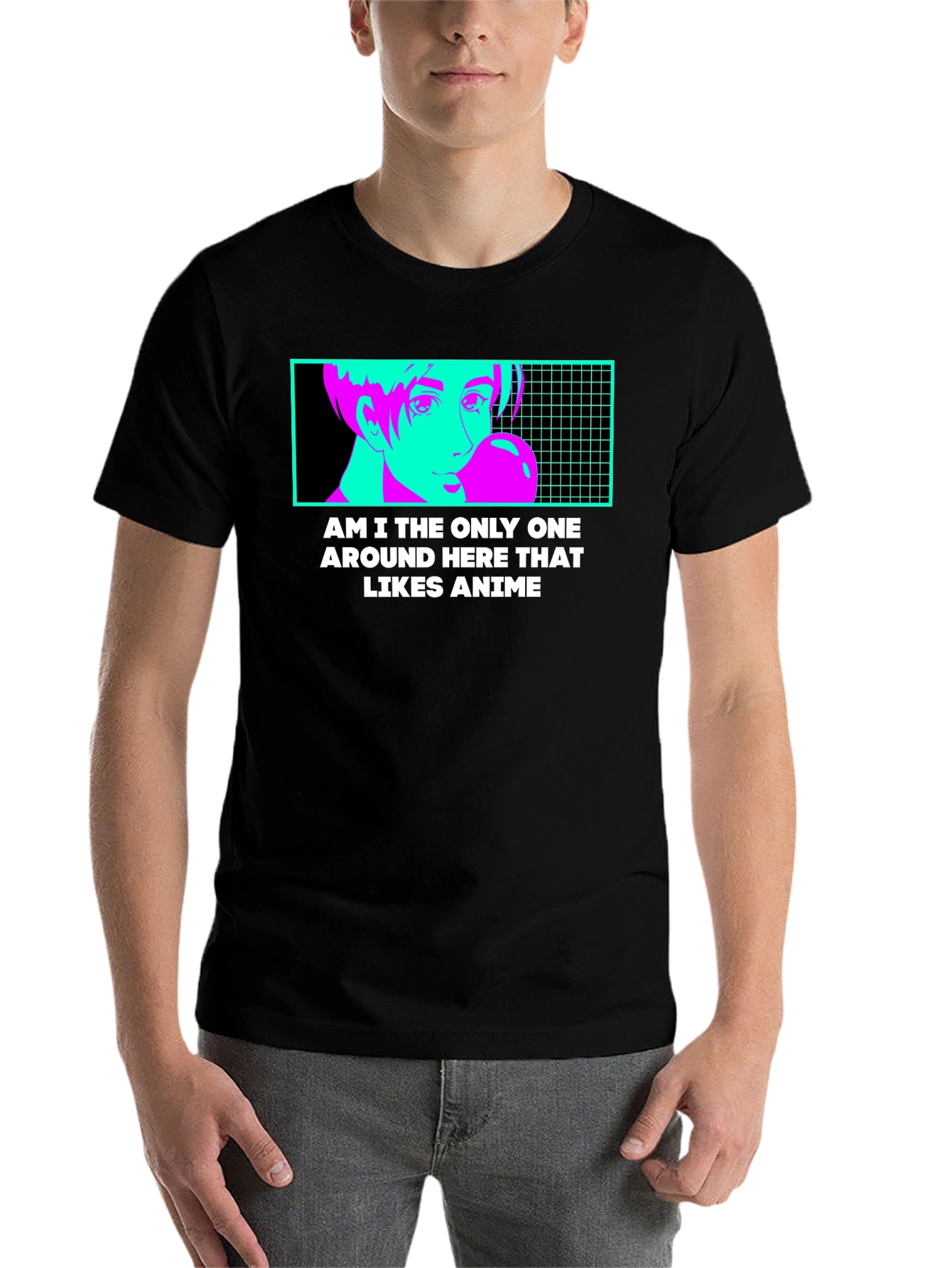 Black Anime Lover T-Shirt - Unique Design! view 7