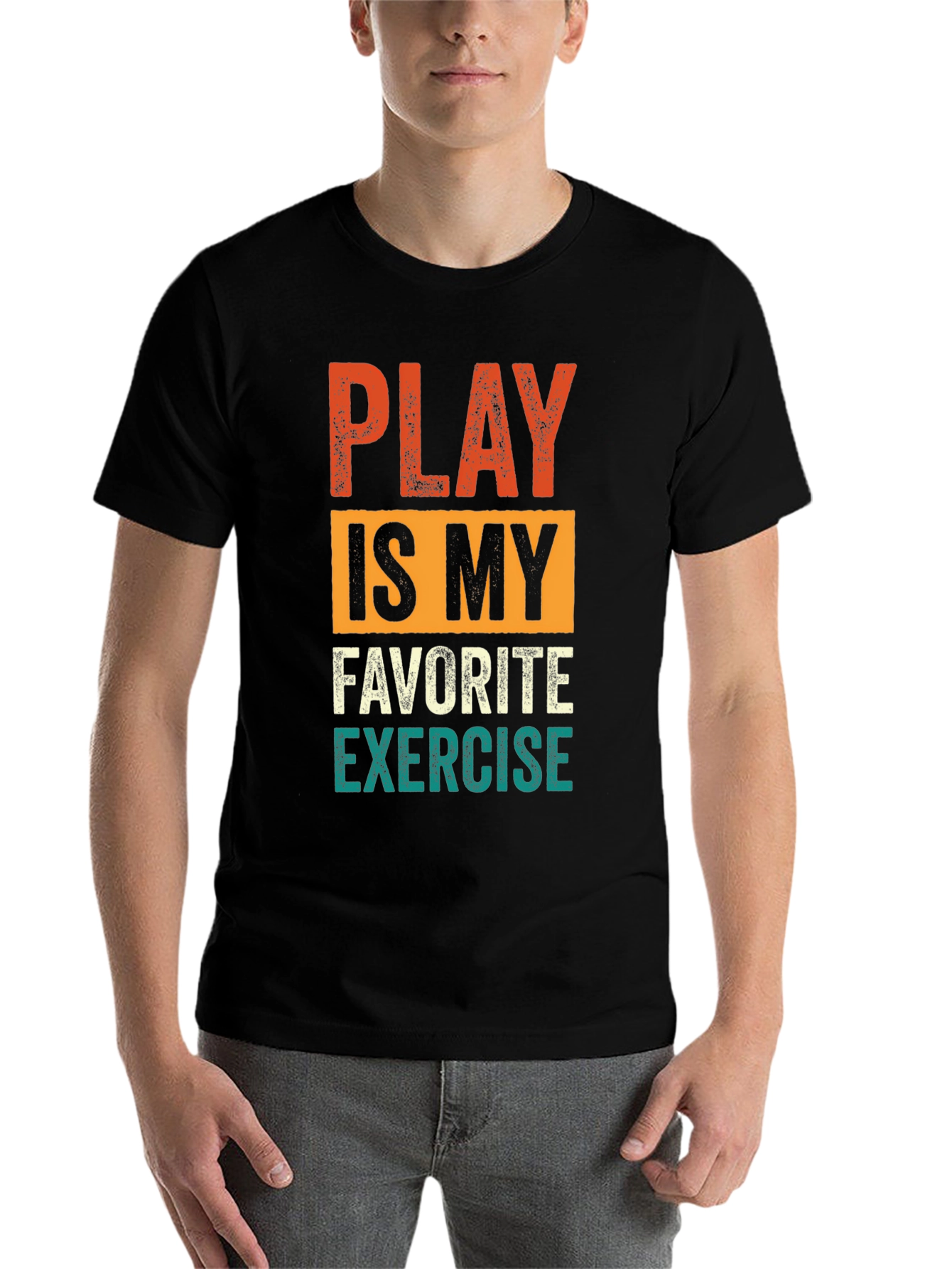 Black Play is My Favorite Exercise Graphic Tee view 7