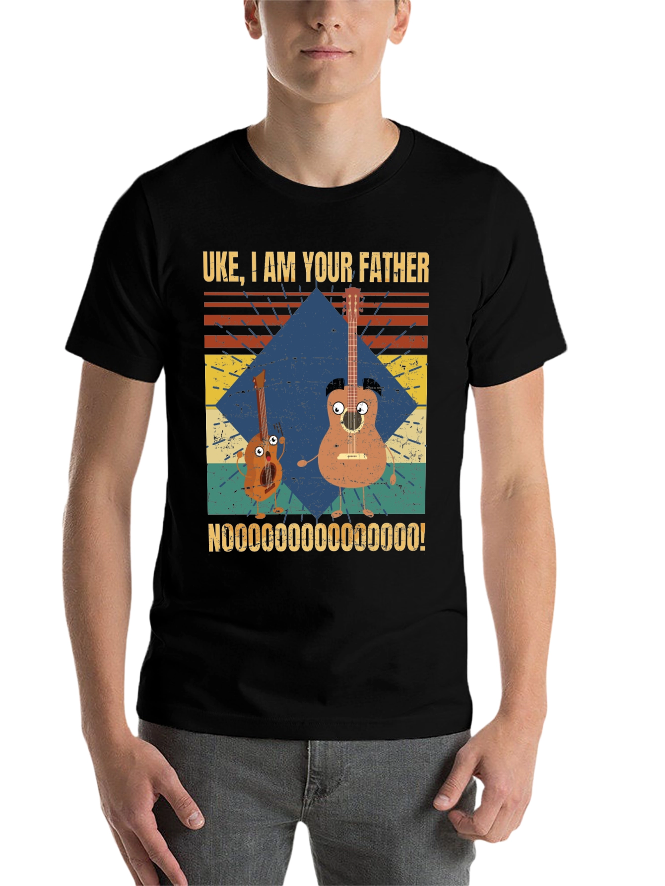 Black Uke I Am Your Father T-Shirt view 7