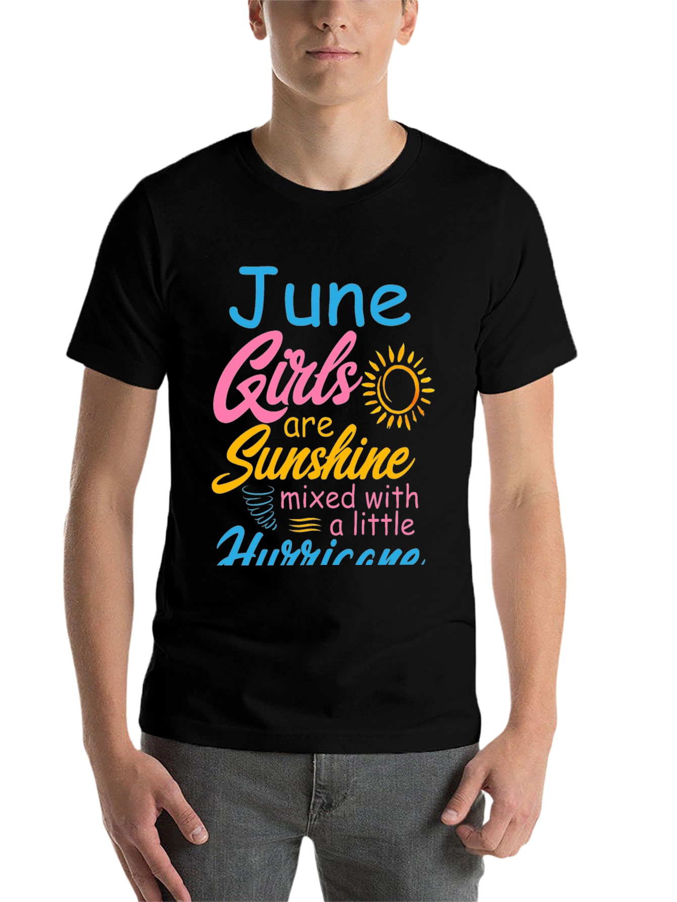 Black June Girls Sunshine Hurricane Graphic Tee view 7
