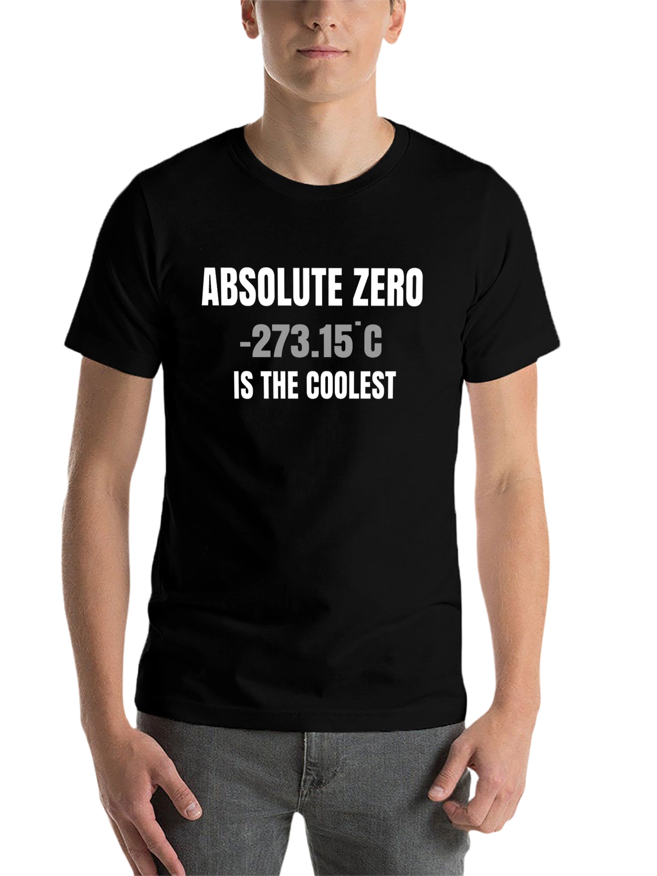 Black Absolute Zero Coolest T-Shirt - Science Humor view 7