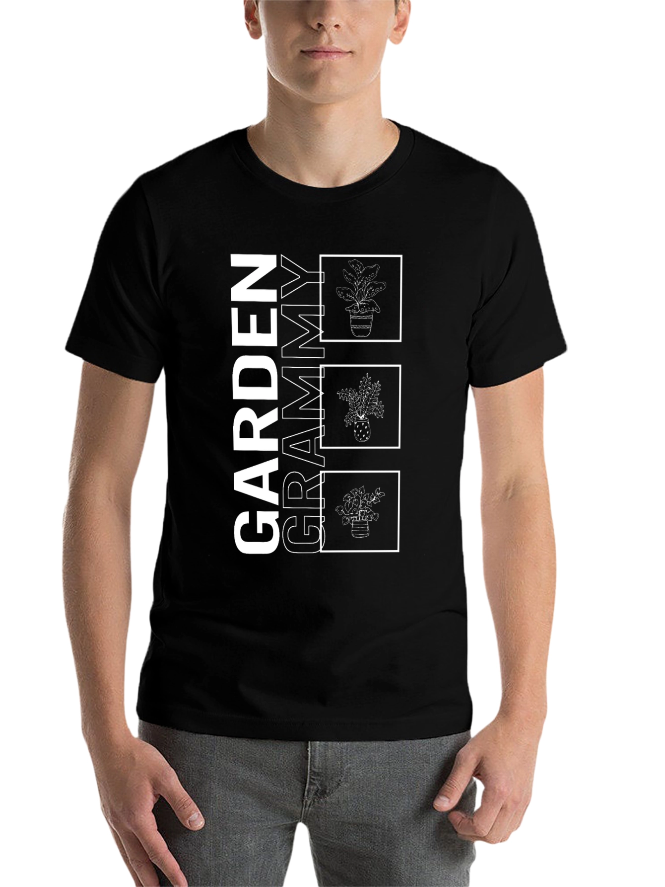 Black Garden Grammy Graphic Tee - Black view 7