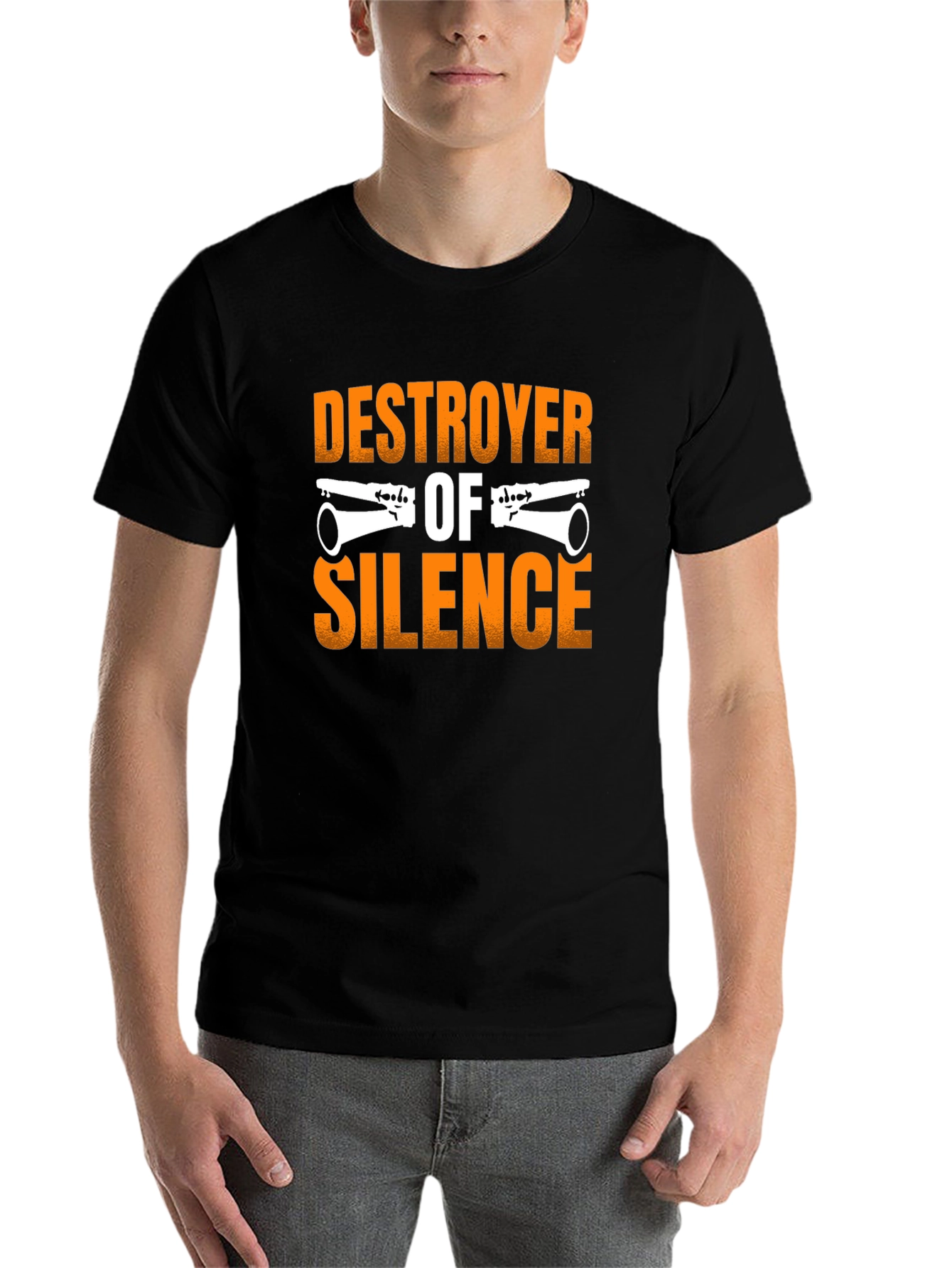 Black Destroyer of Silence T-Shirt Black view 7