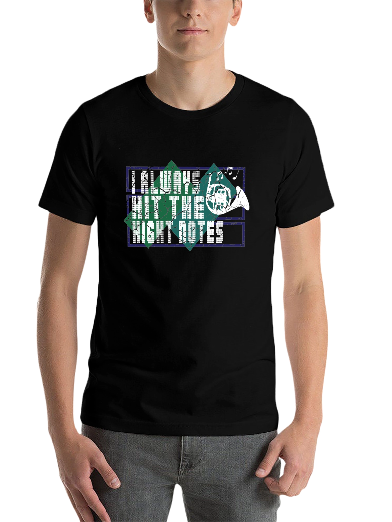 Black Music Lover T-Shirt: I Always Hit the Right Notes view 7