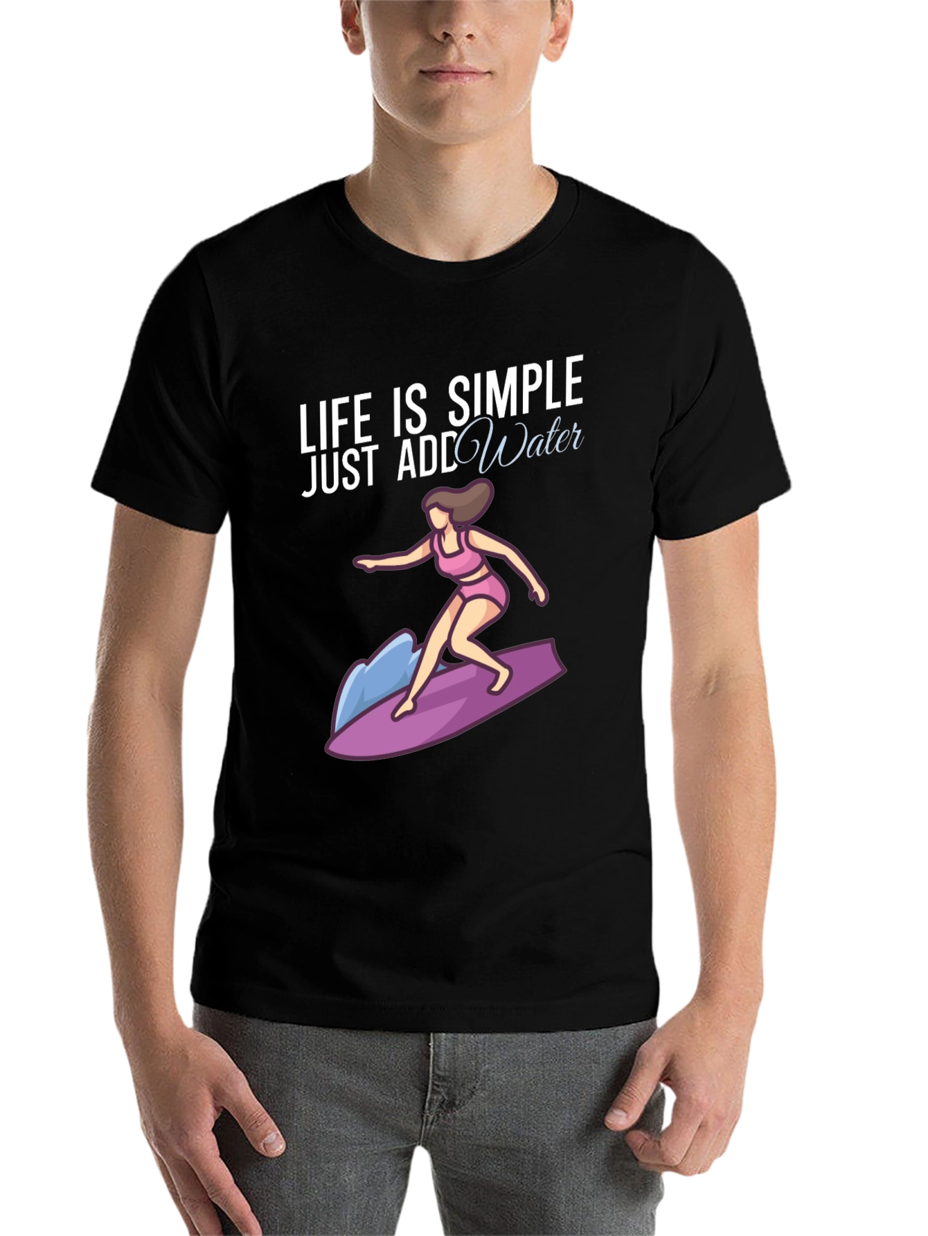 Black Life is Simple, Just Add Water T-Shirt view 7