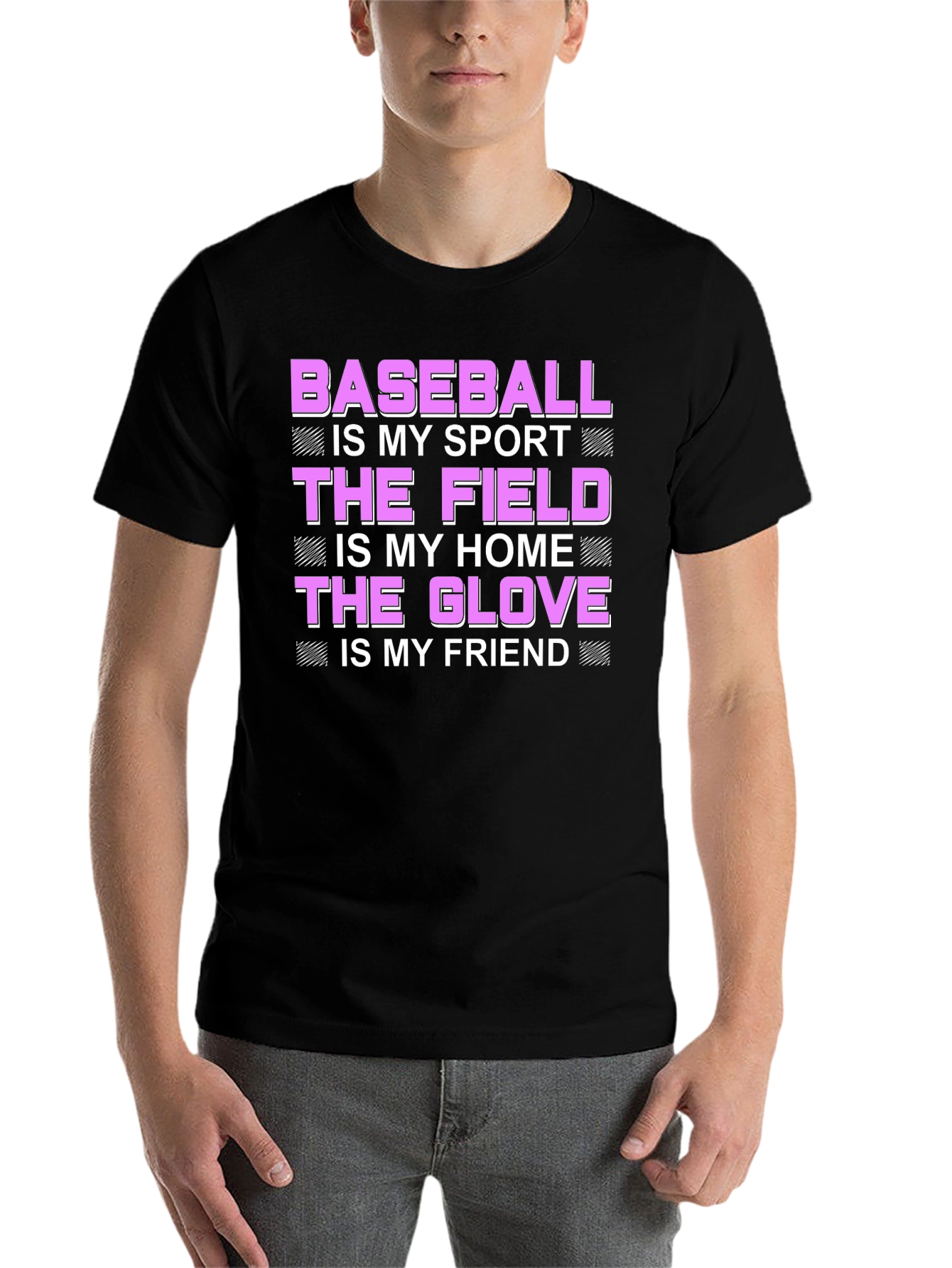 Black Baseball is My Sport T-Shirt view 7