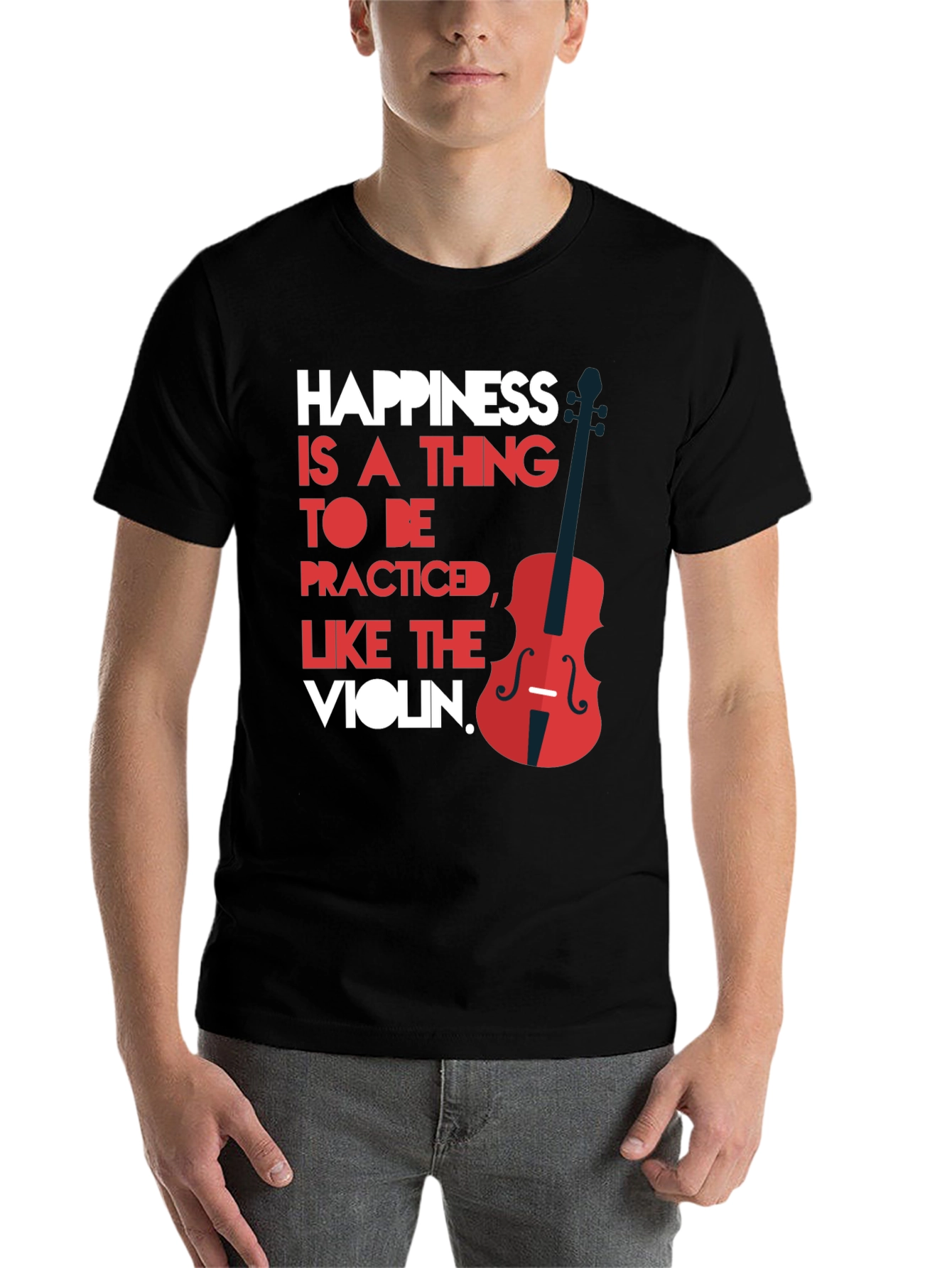 Black Happiness is a Thing T-Shirt view 7
