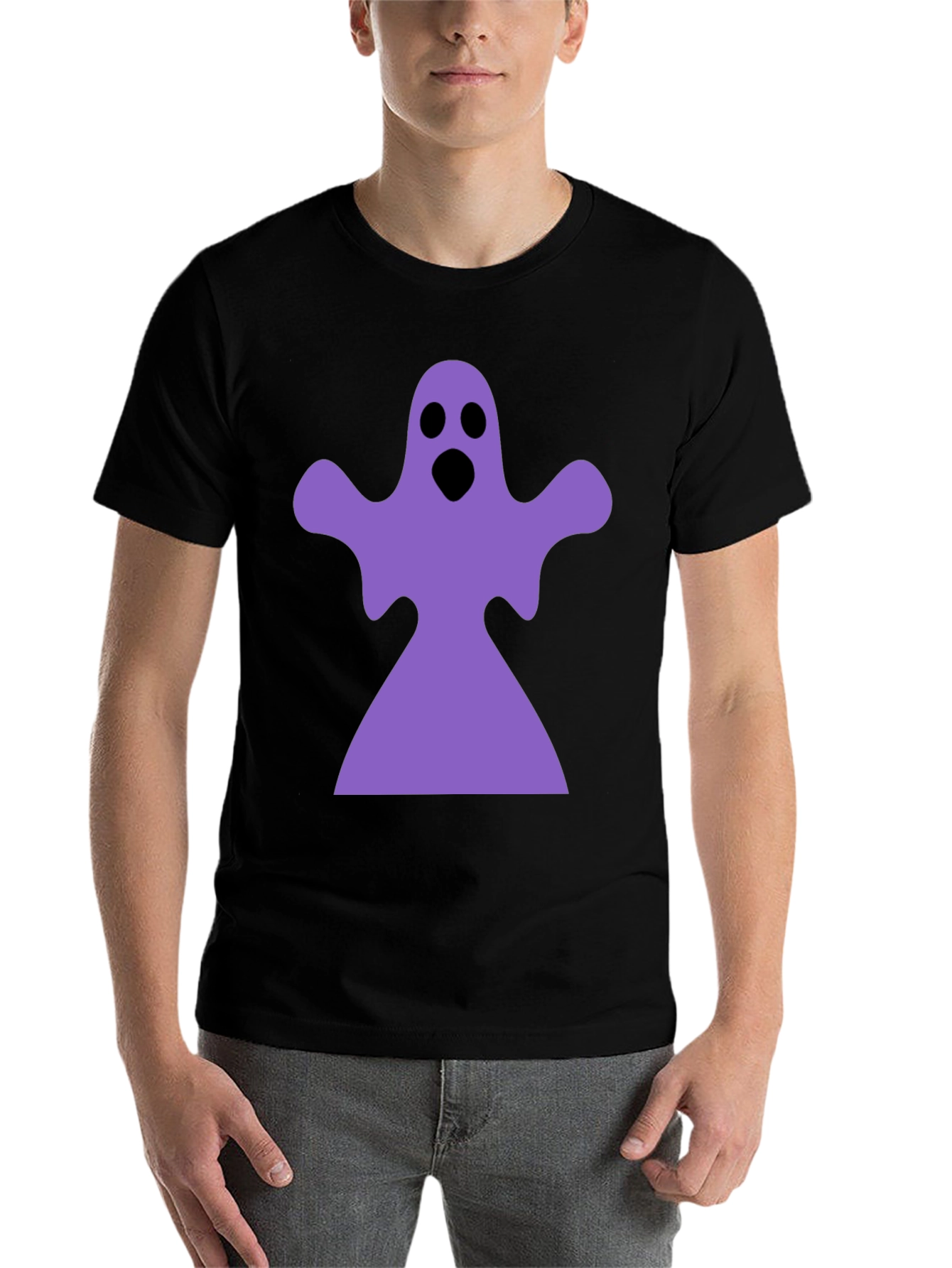 Black Ghost Graphic Black T-Shirt view 7