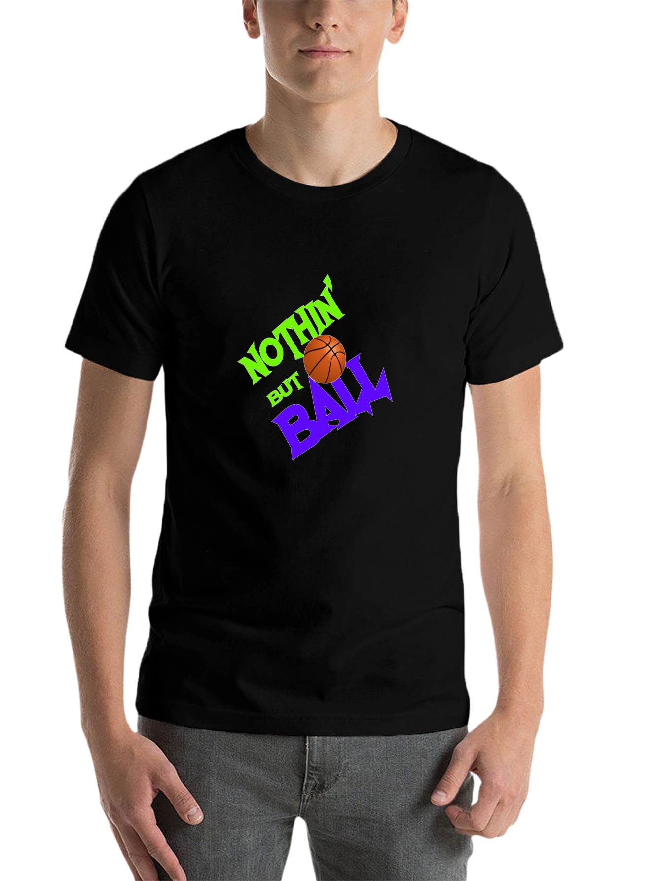 Black Nothin' But Ball Graphic Tee - Black Cotton view 7