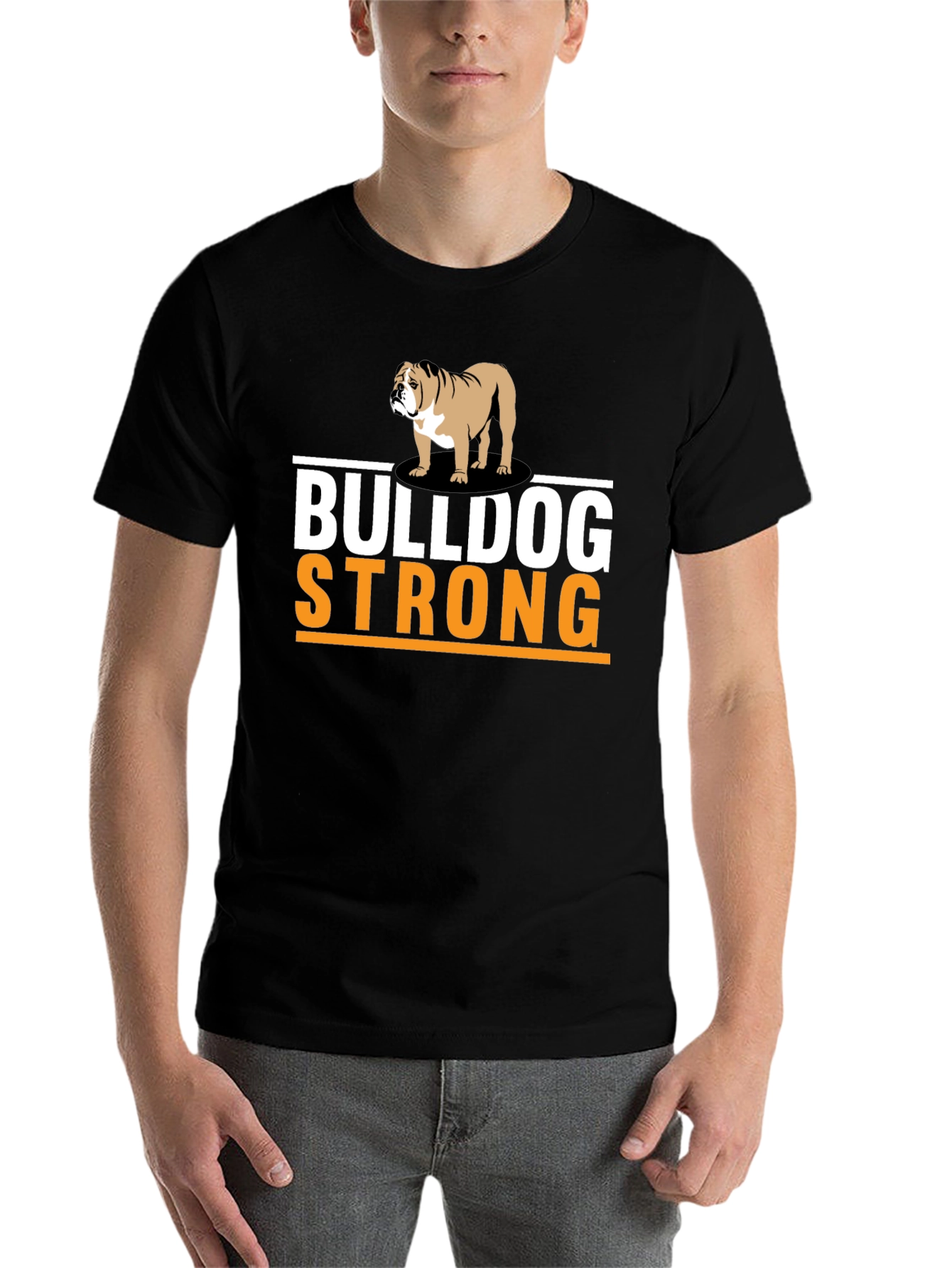 Black Bulldog Strong Graphic T-Shirt view 7