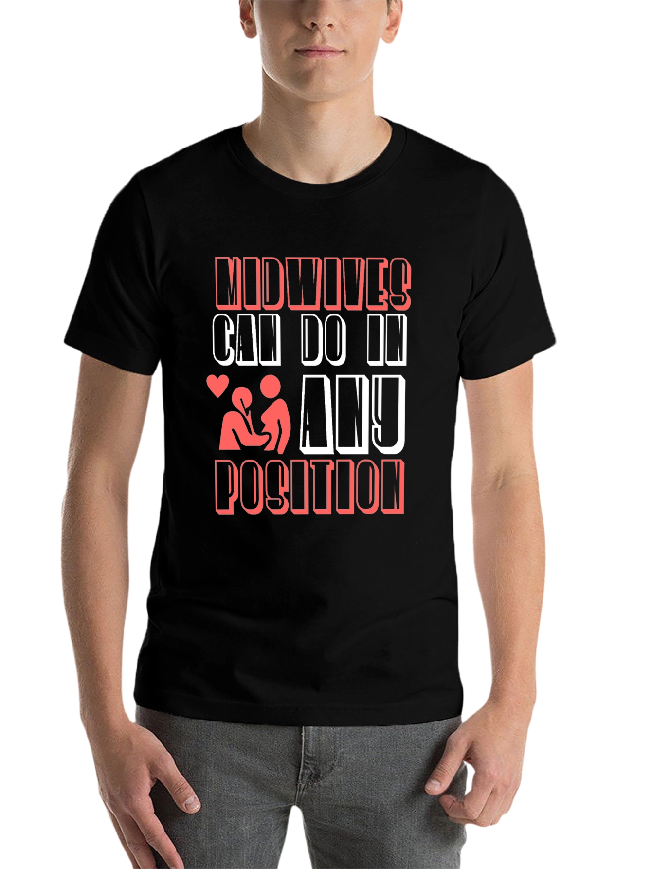 Black Midwives Can Do It T-Shirt Funny Maternity view 7