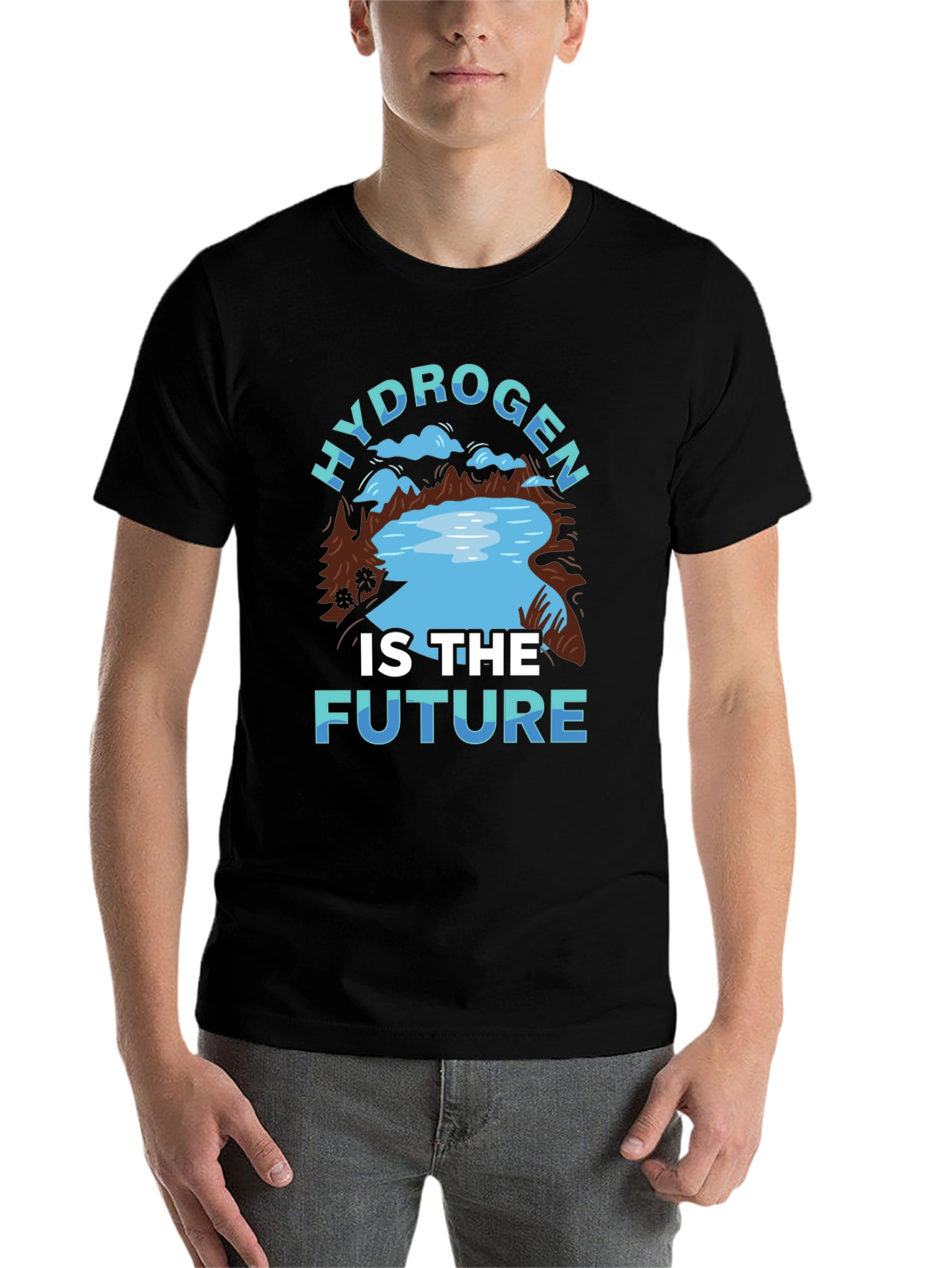 Black Hydrogen is The Future T-Shirt view 7