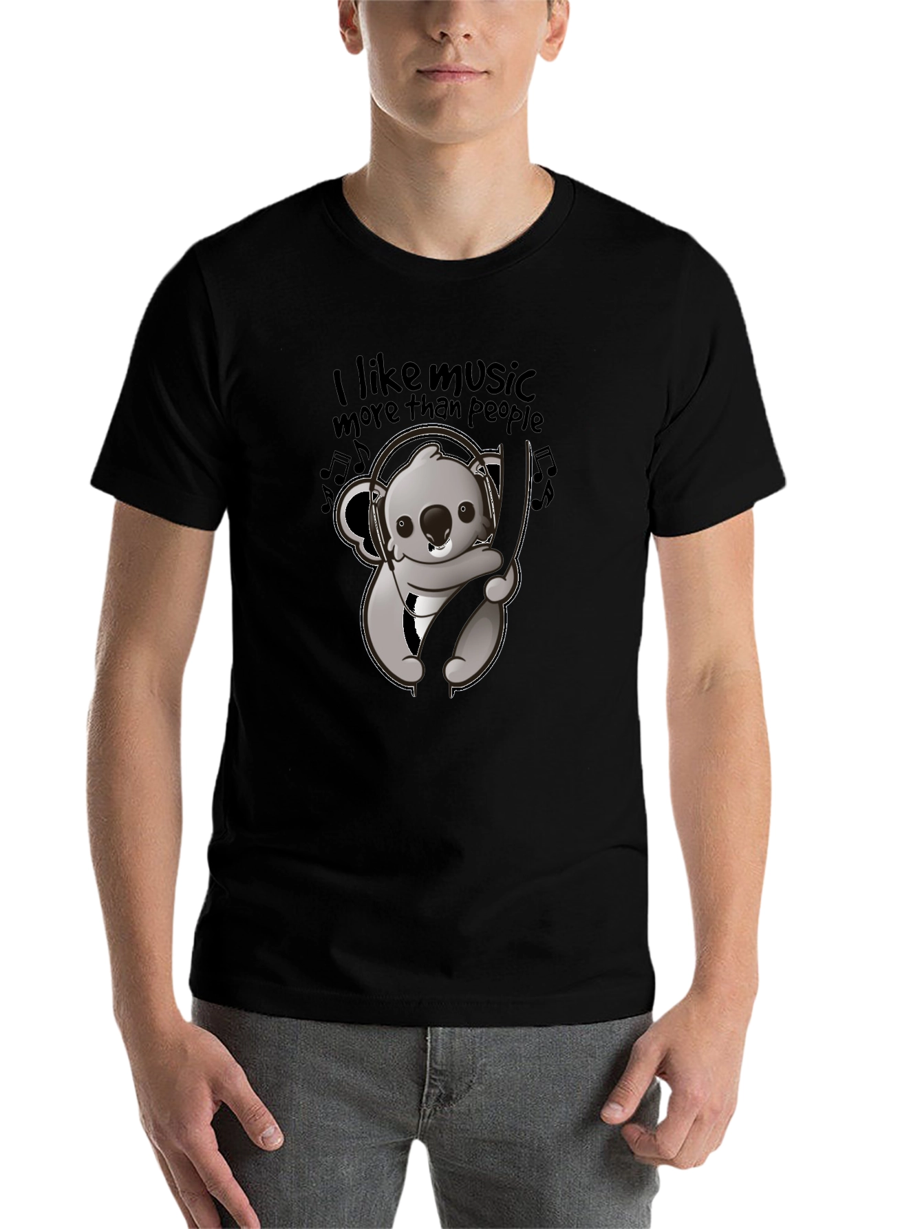 Black Music Loving Koala Graphic Tee view 7