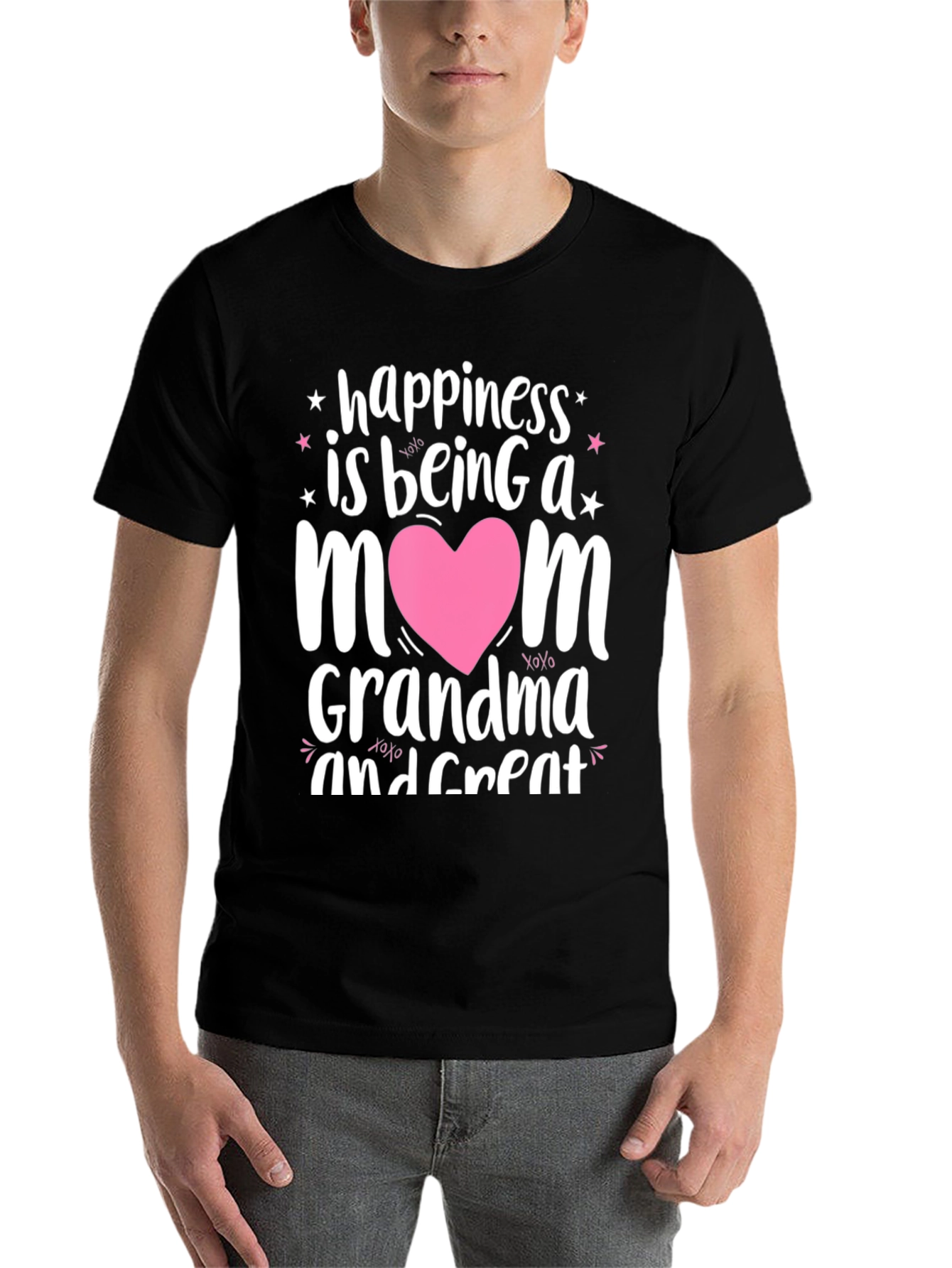 Happiness is Being a Mom Grandma T-Shirt - 7